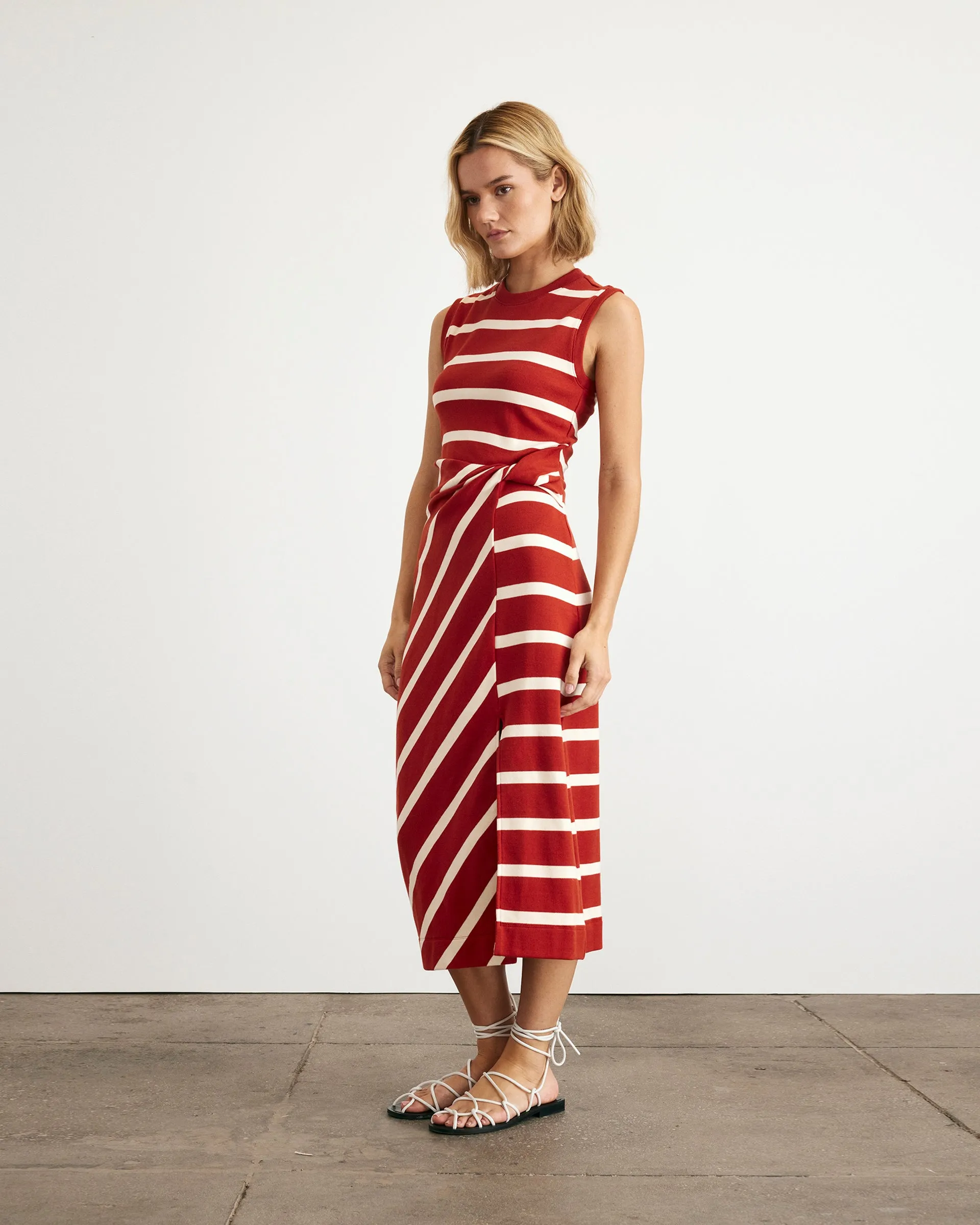 Sleeveless Striped Cody Dress sold by Tanya Taylor product image thumbnail 3