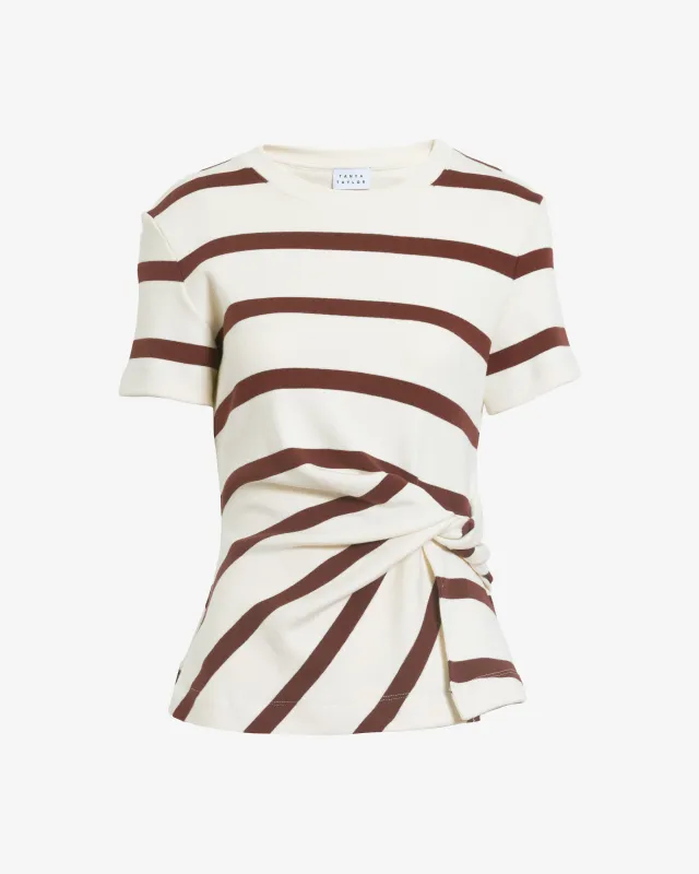 Short Sleeve Carlita Top sold by Tanya Taylor