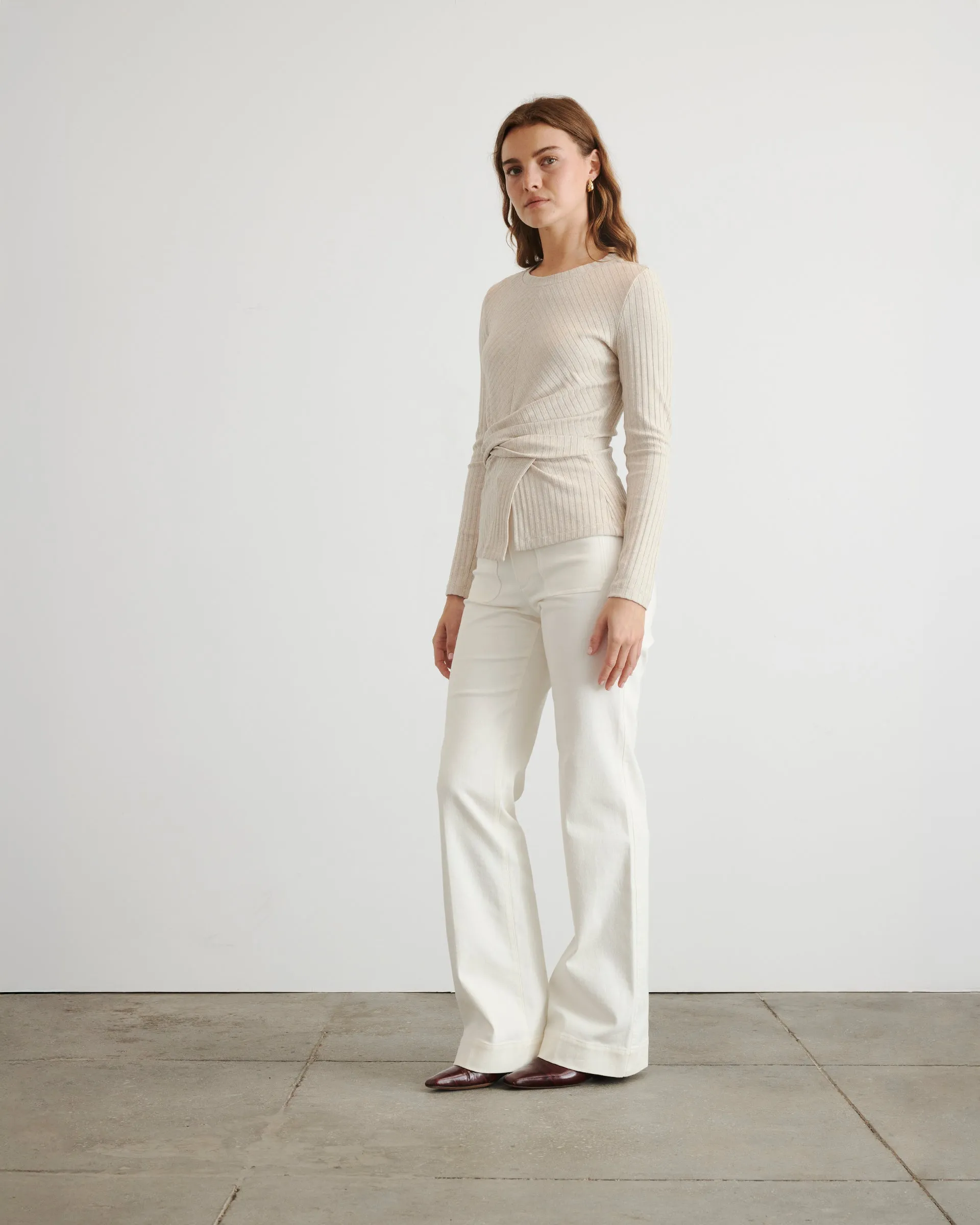 Long Sleeve Kelsey Top sold by Tanya Taylor product image thumbnail 3