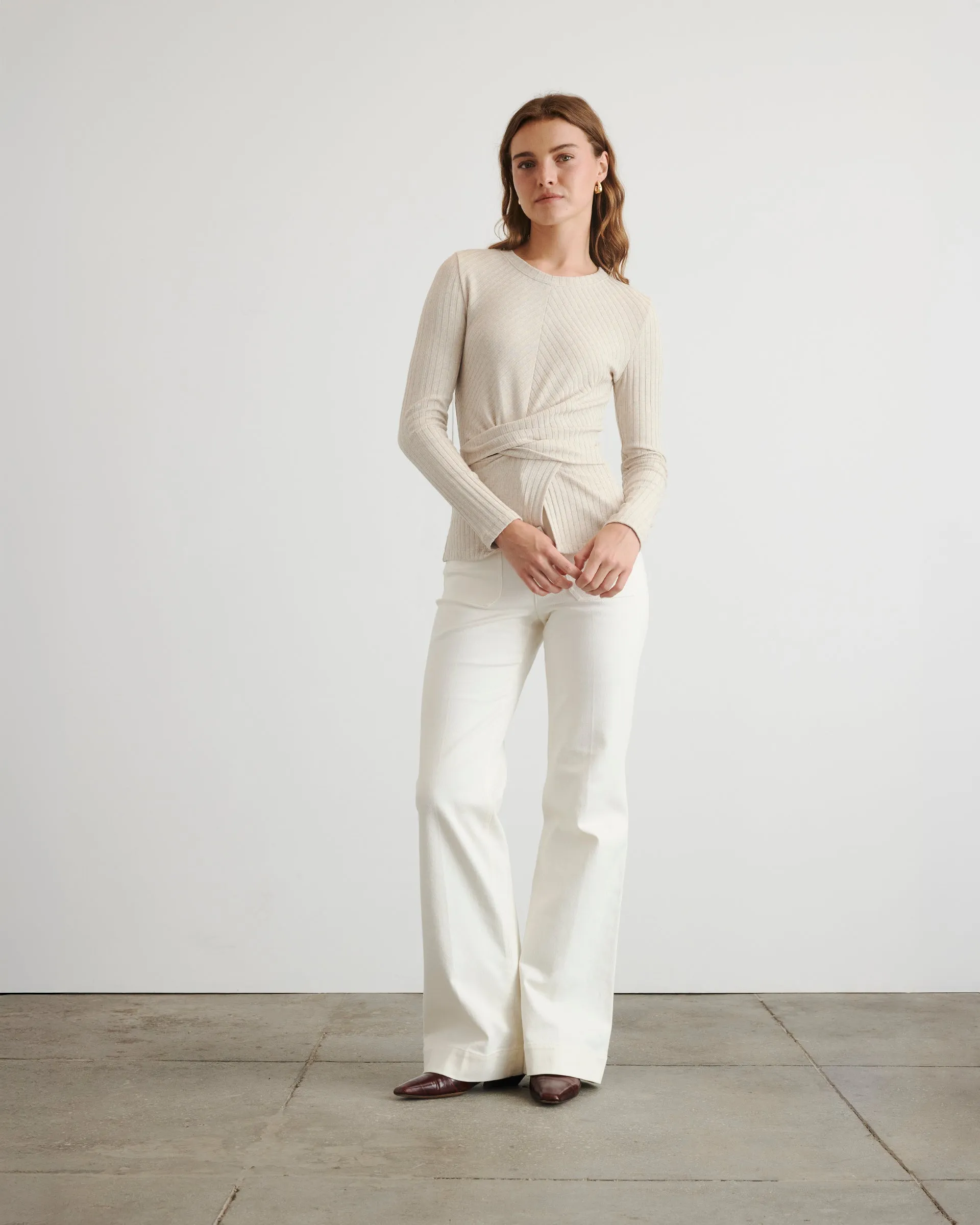 Long Sleeve Kelsey Top sold by Tanya Taylor product image thumbnail 2