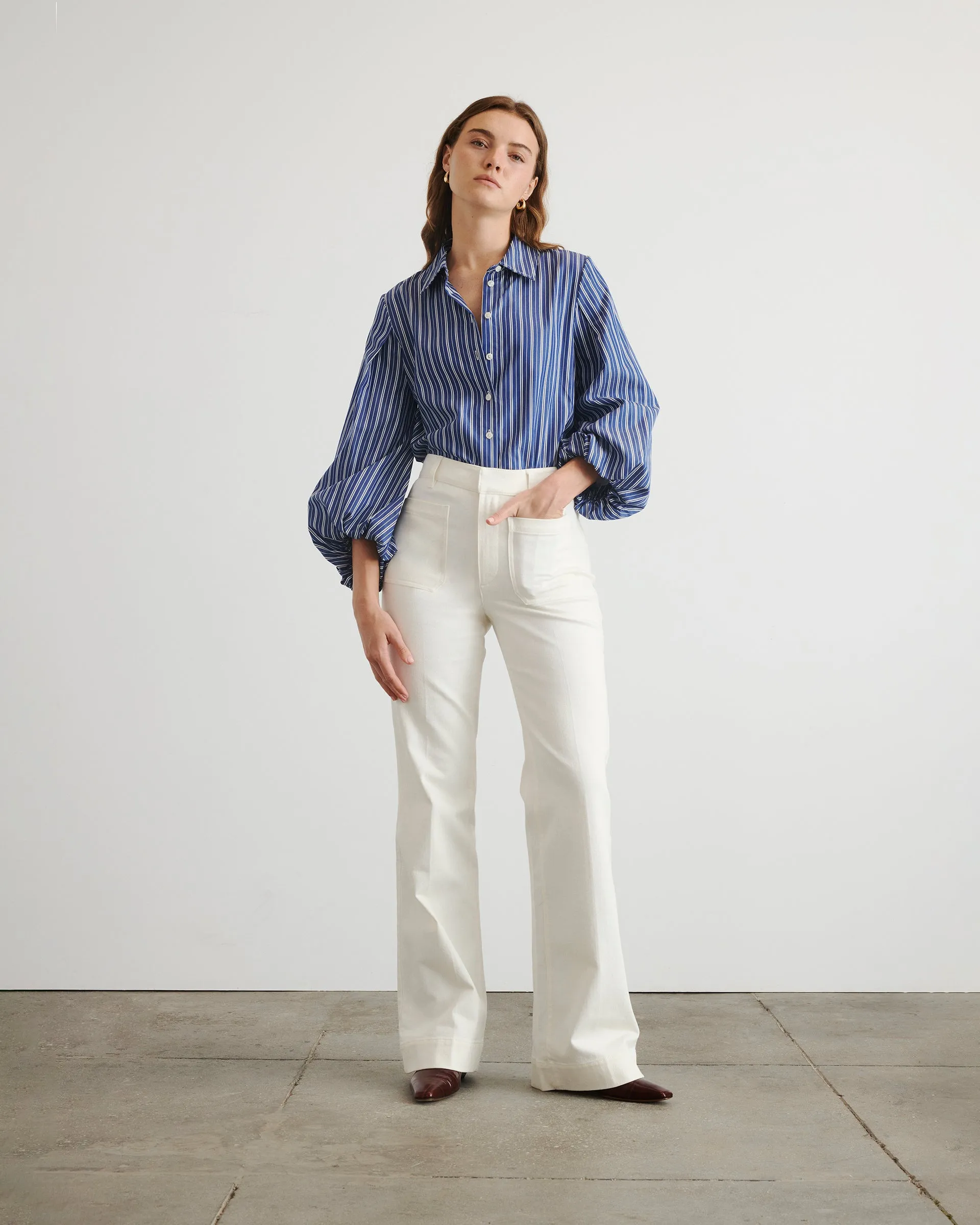 Marina Stripe Top sold by Tanya Taylor product image thumbnail 2