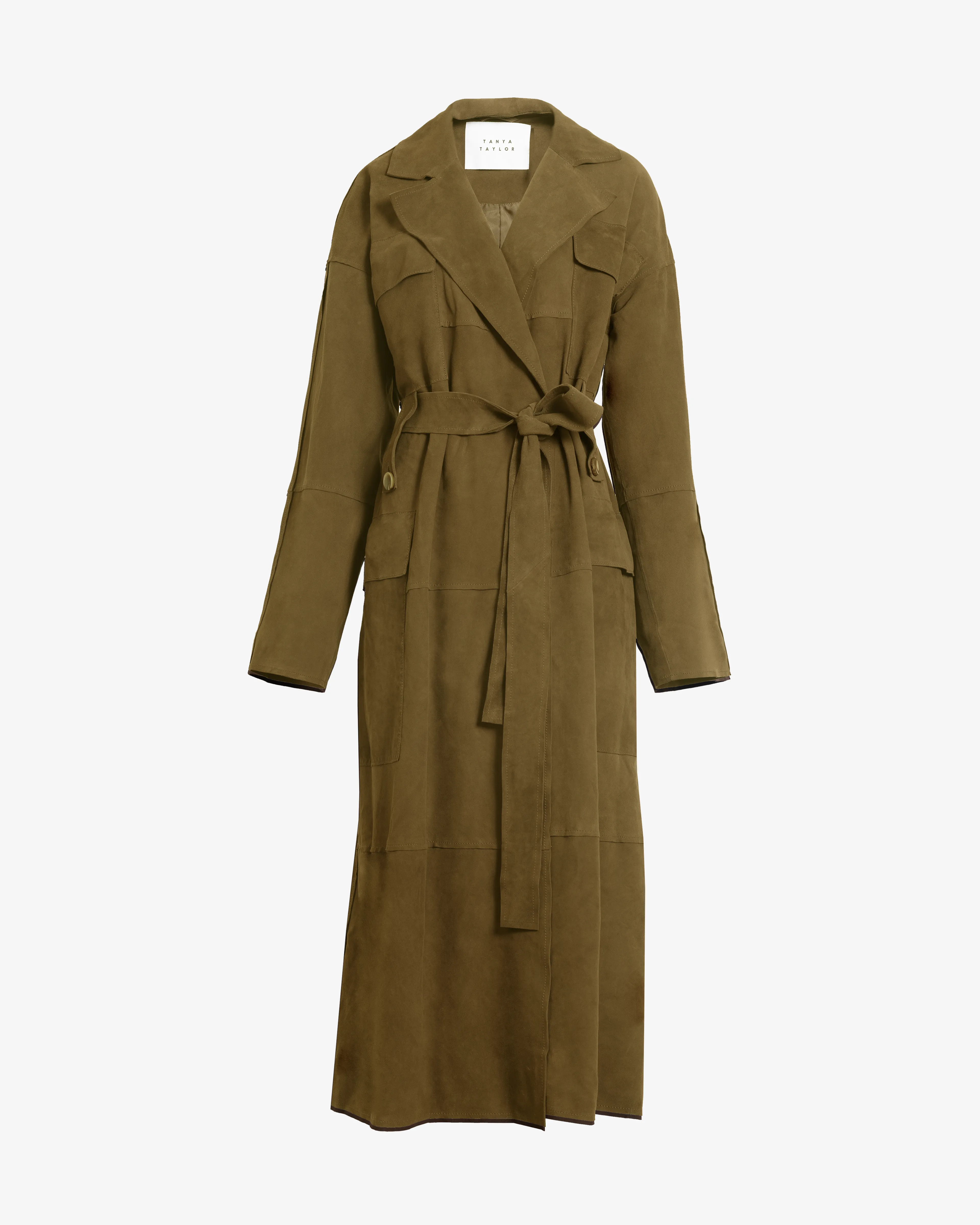 Suede Clayton Coat sold by Tanya Taylor