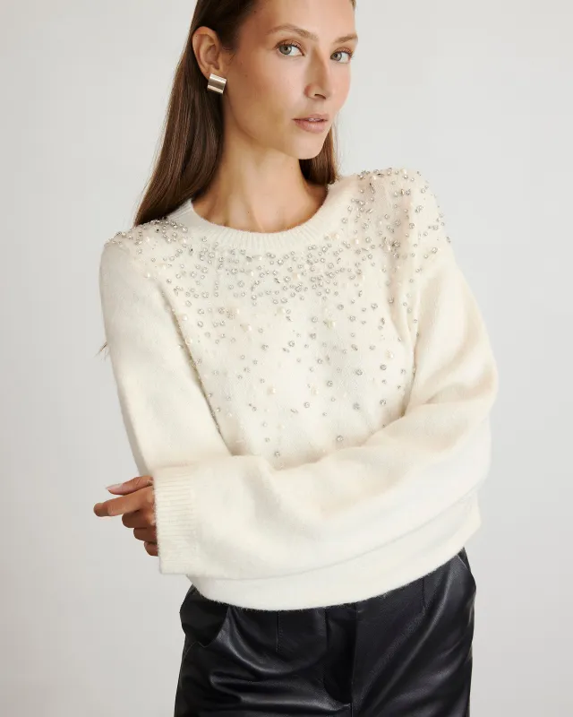 Lexia Embellished Sweater sold by Tanya Taylor