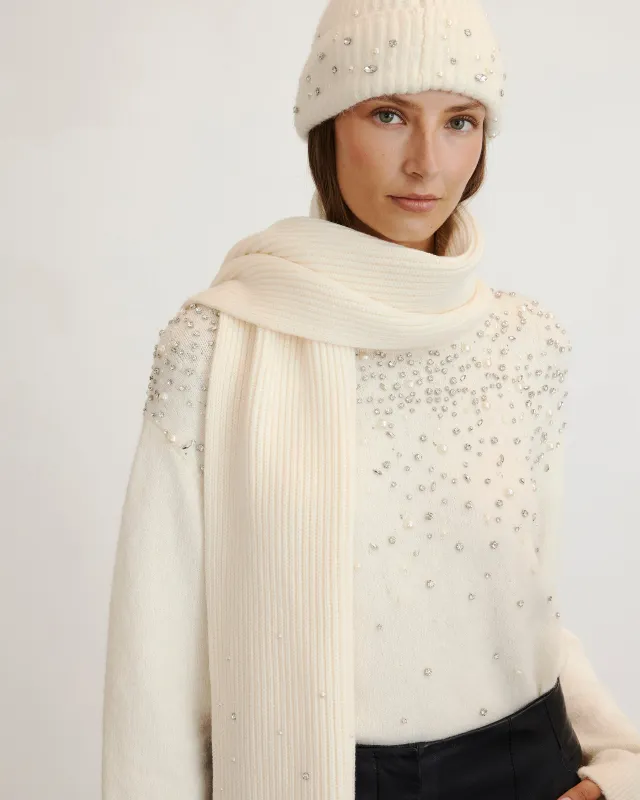 Mae Embellished Scarf sold by Tanya Taylor