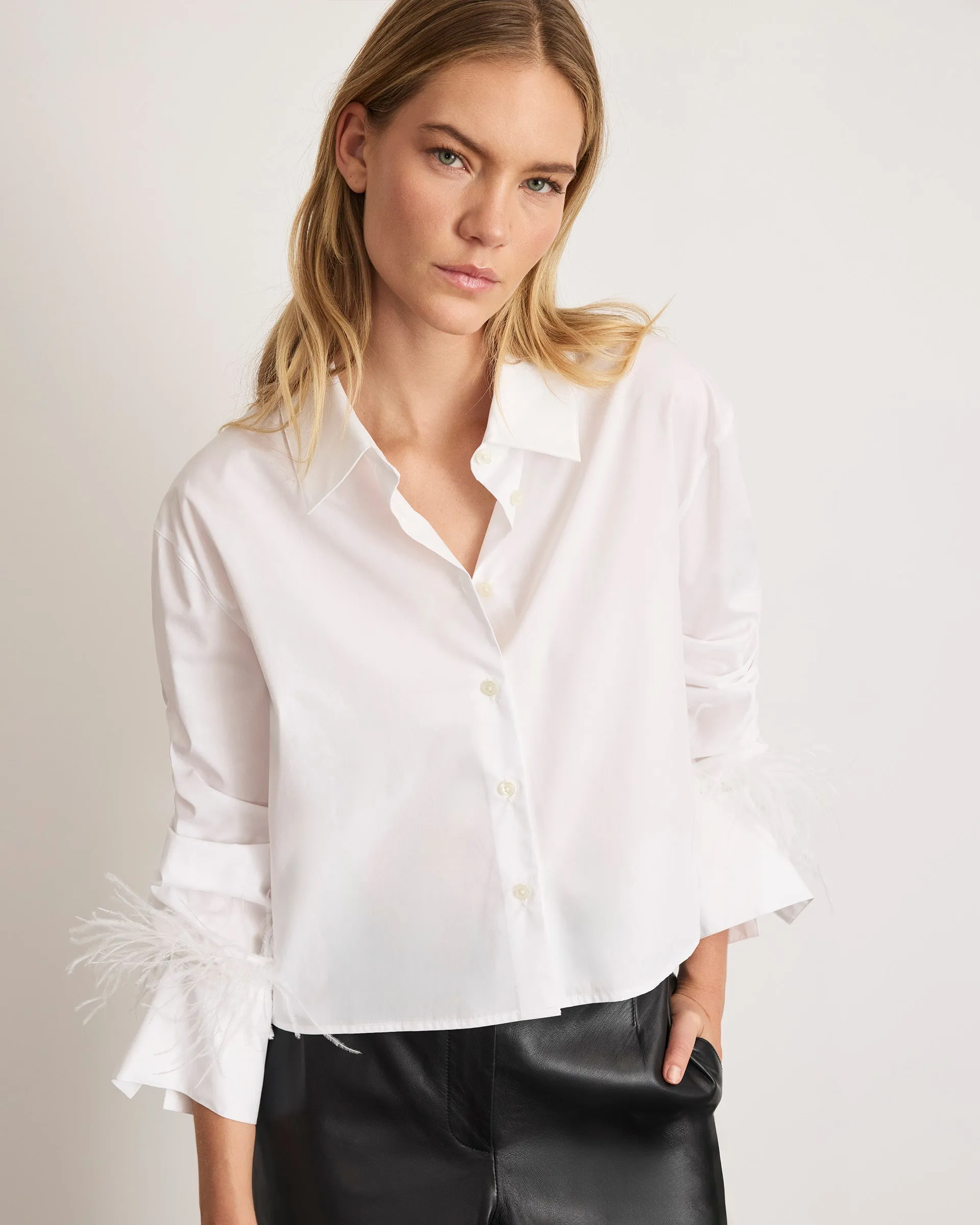 Largaux Feather Top sold by Tanya Taylor