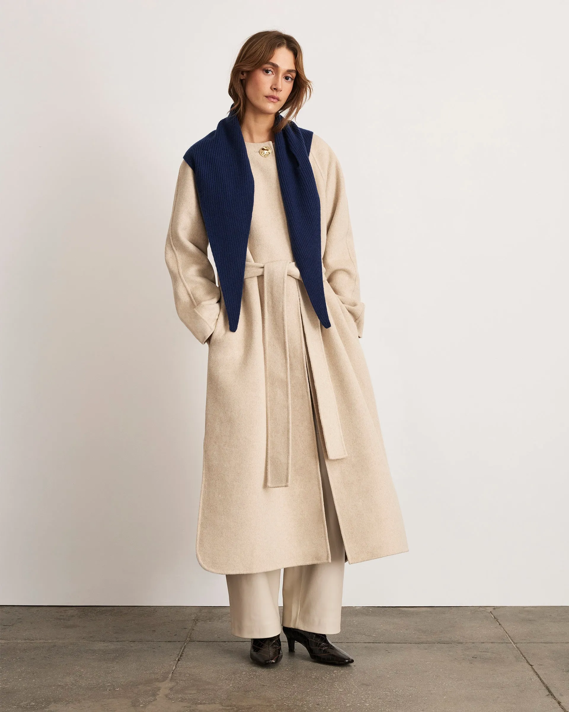 Silvia Cashmere Triangle Scarf sold by Tanya Taylor product image thumbnail 2