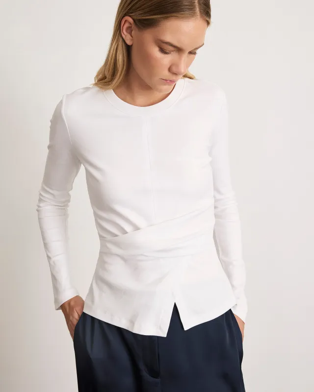 Long Sleeve Kelsey Top sold by Tanya Taylor