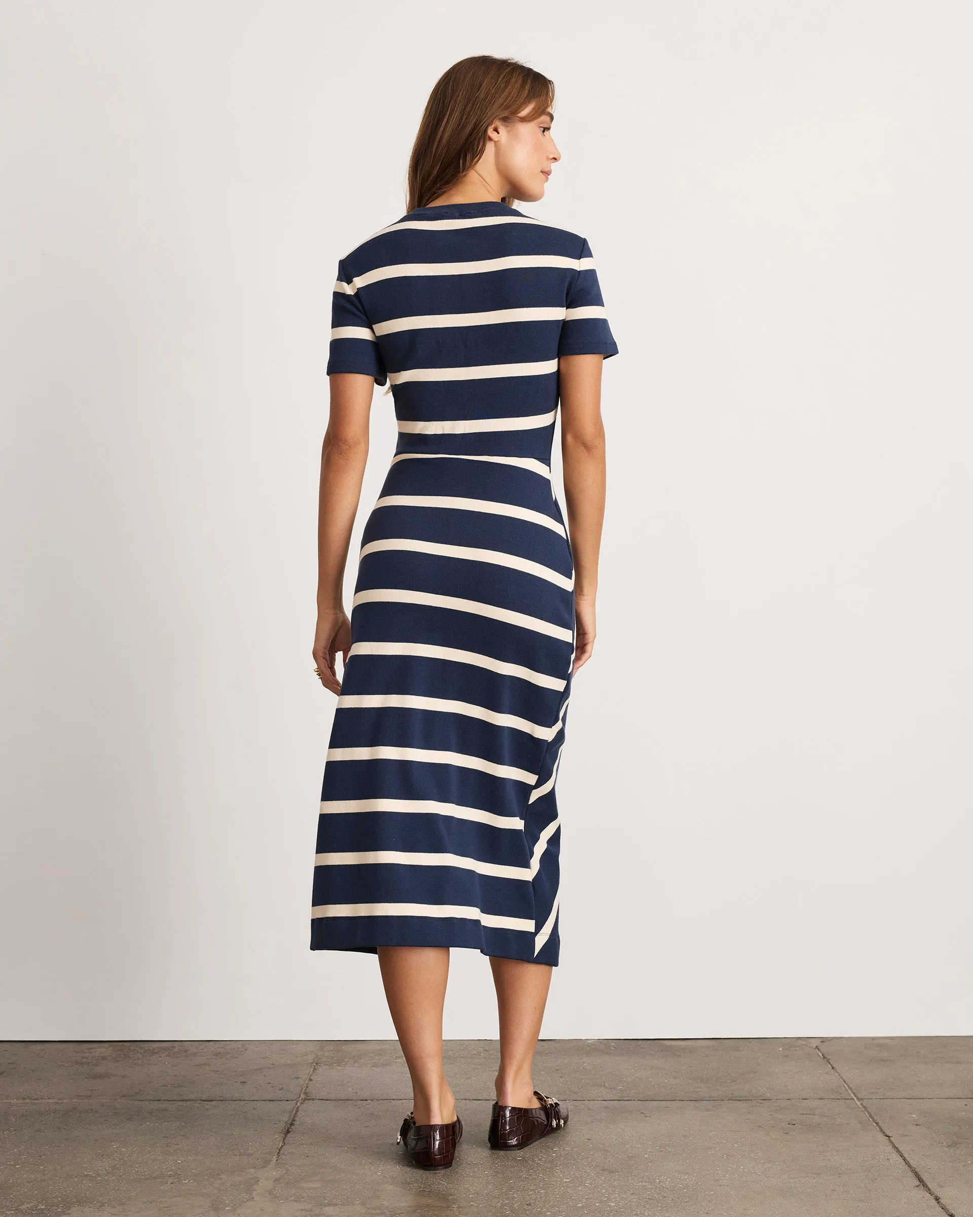 Short Sleeve Striped Cody Dress sold by Tanya Taylor product image thumbnail 4