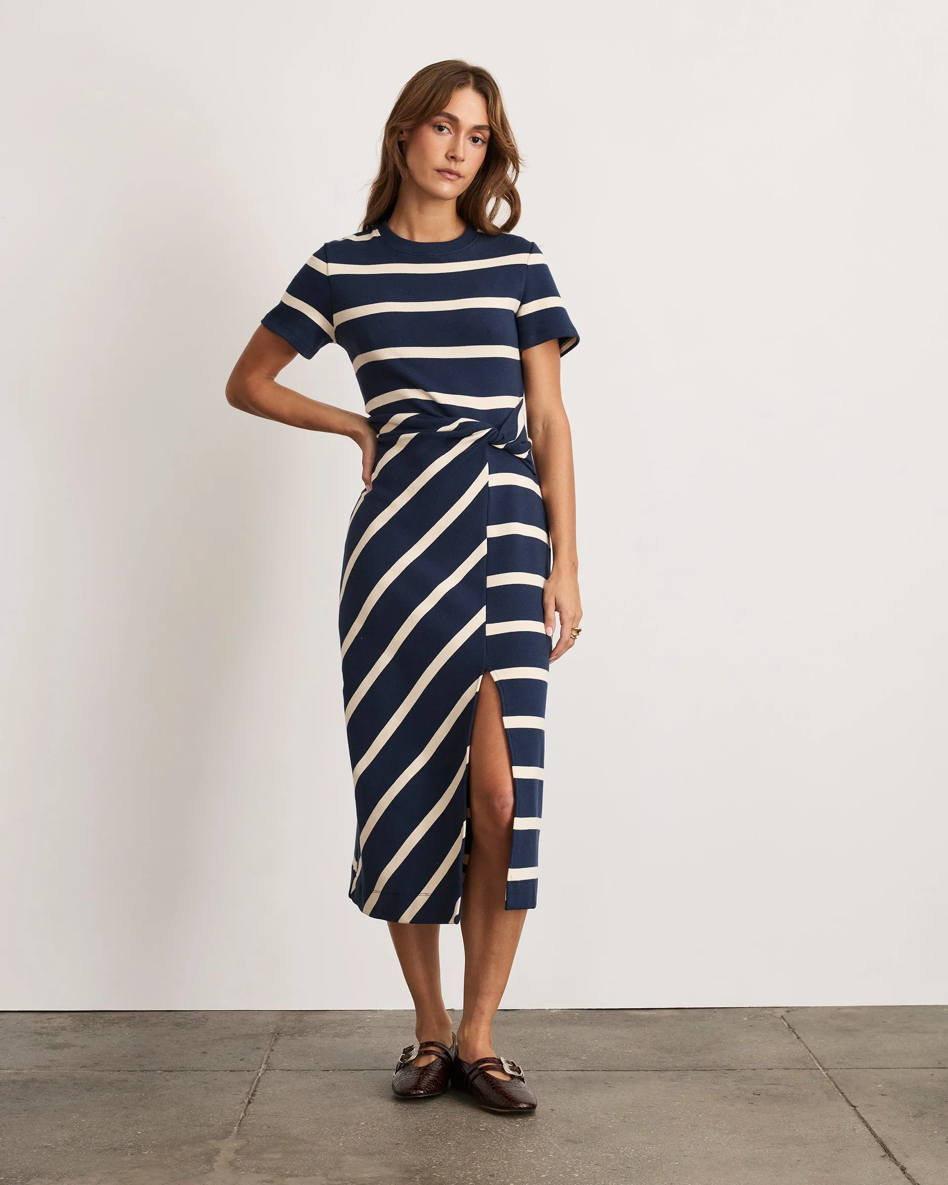 Short Sleeve Striped Cody Dress sold by Tanya Taylor product image thumbnail 2