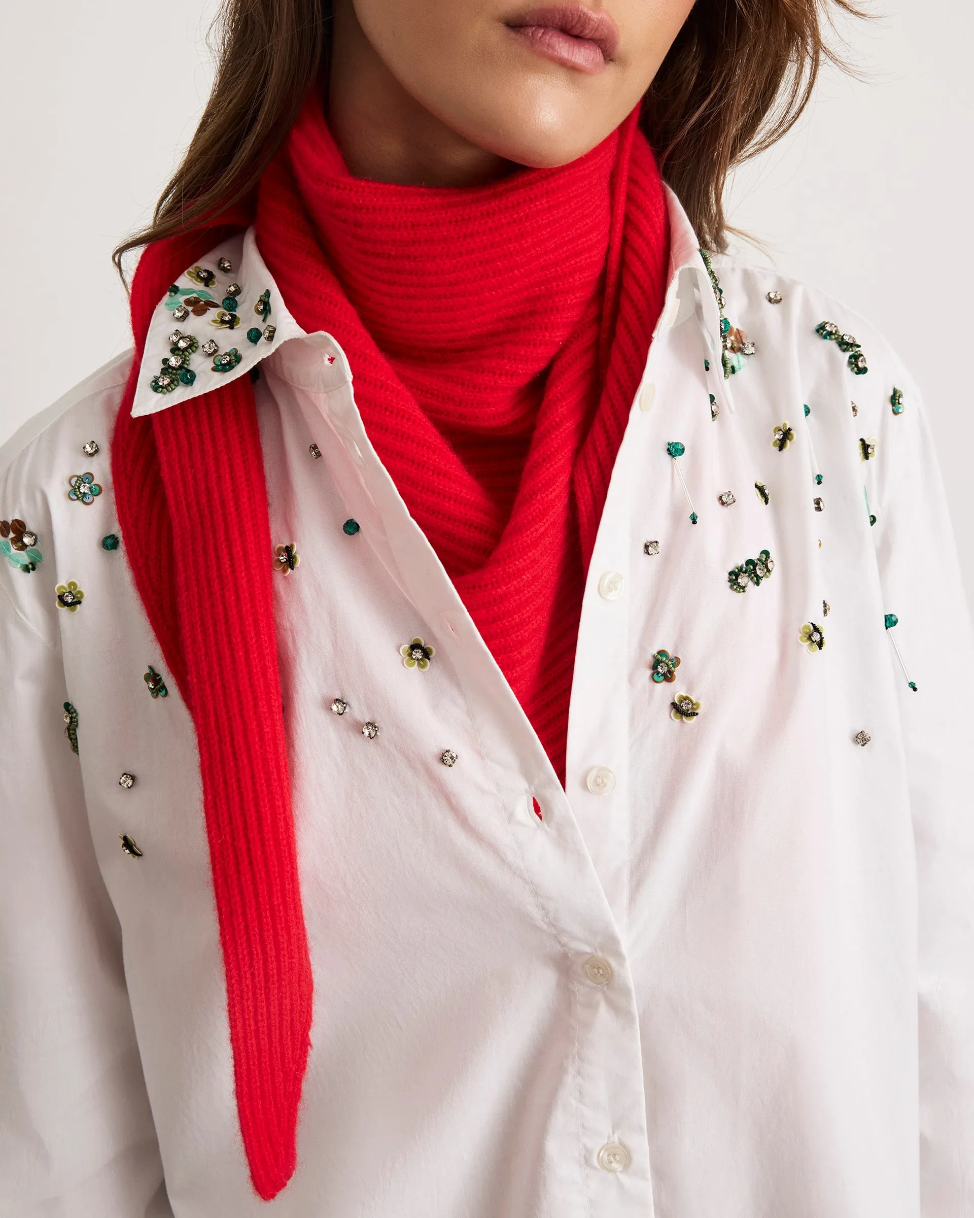 Silvia Cashmere Triangle Scarf sold by Tanya Taylor product image thumbnail 3