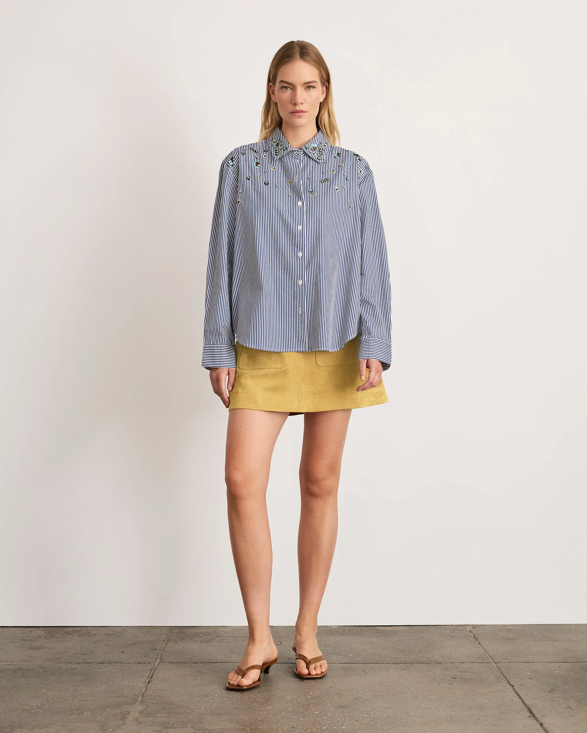Margaux Embellished Shirt sold by Tanya Taylor product image thumbnail 2