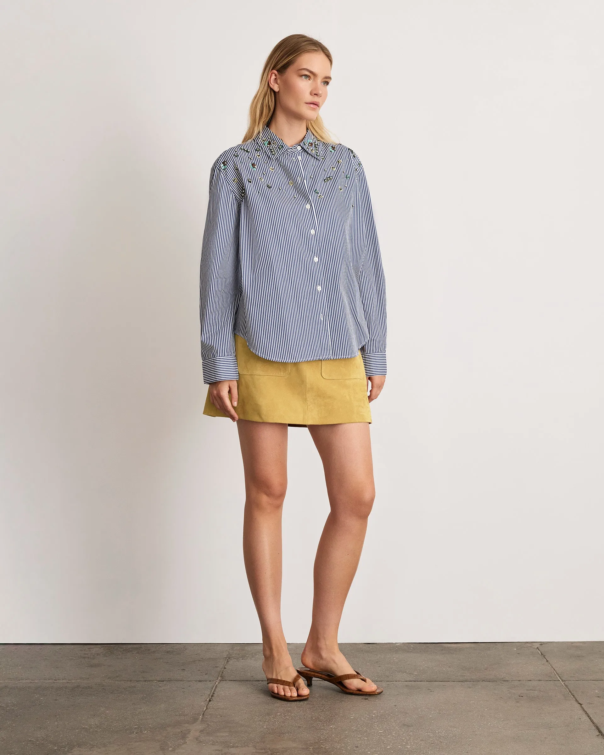 Margaux Embellished Shirt sold by Tanya Taylor product image thumbnail 3