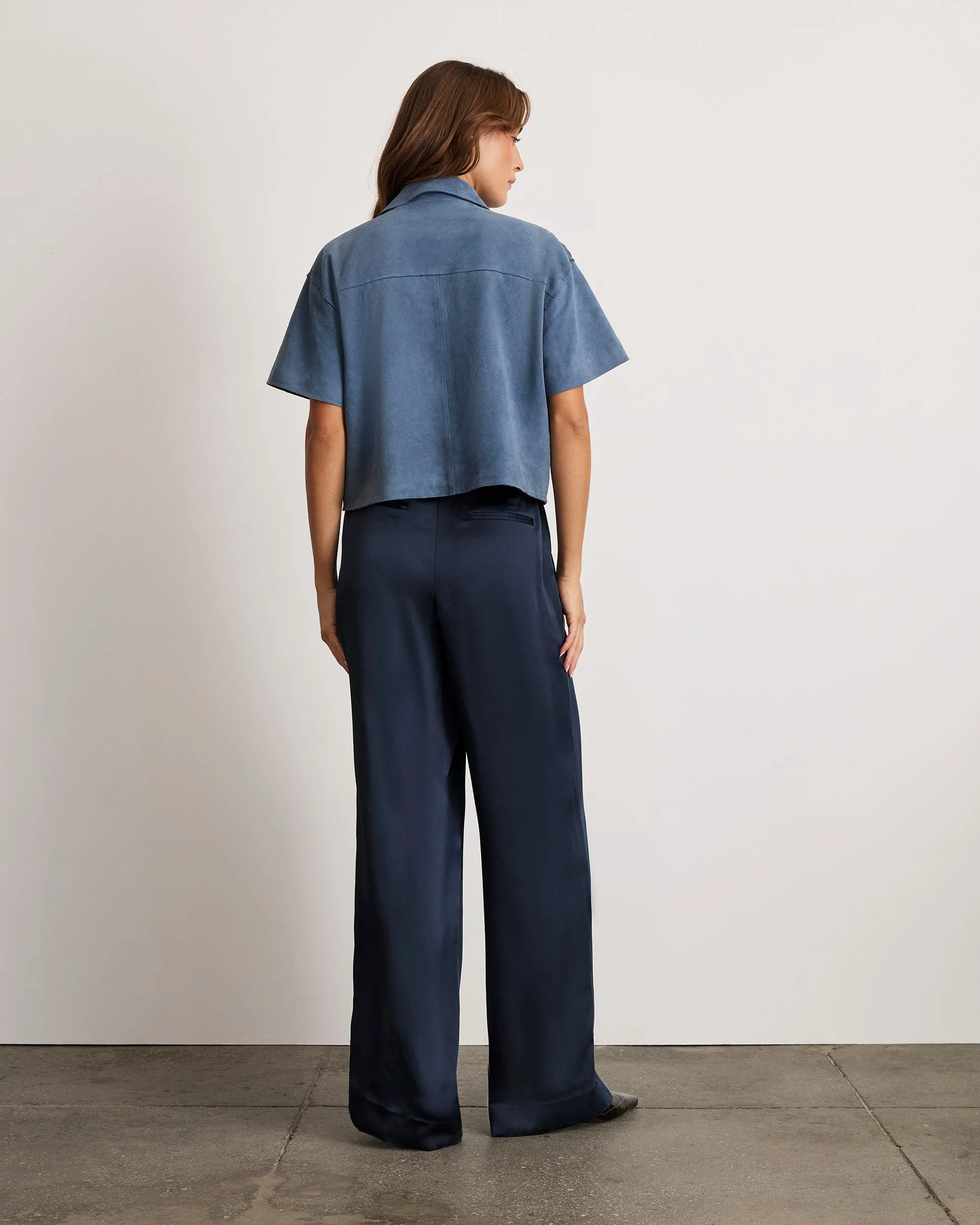 Jade Suede Top sold by Tanya Taylor product image thumbnail 4