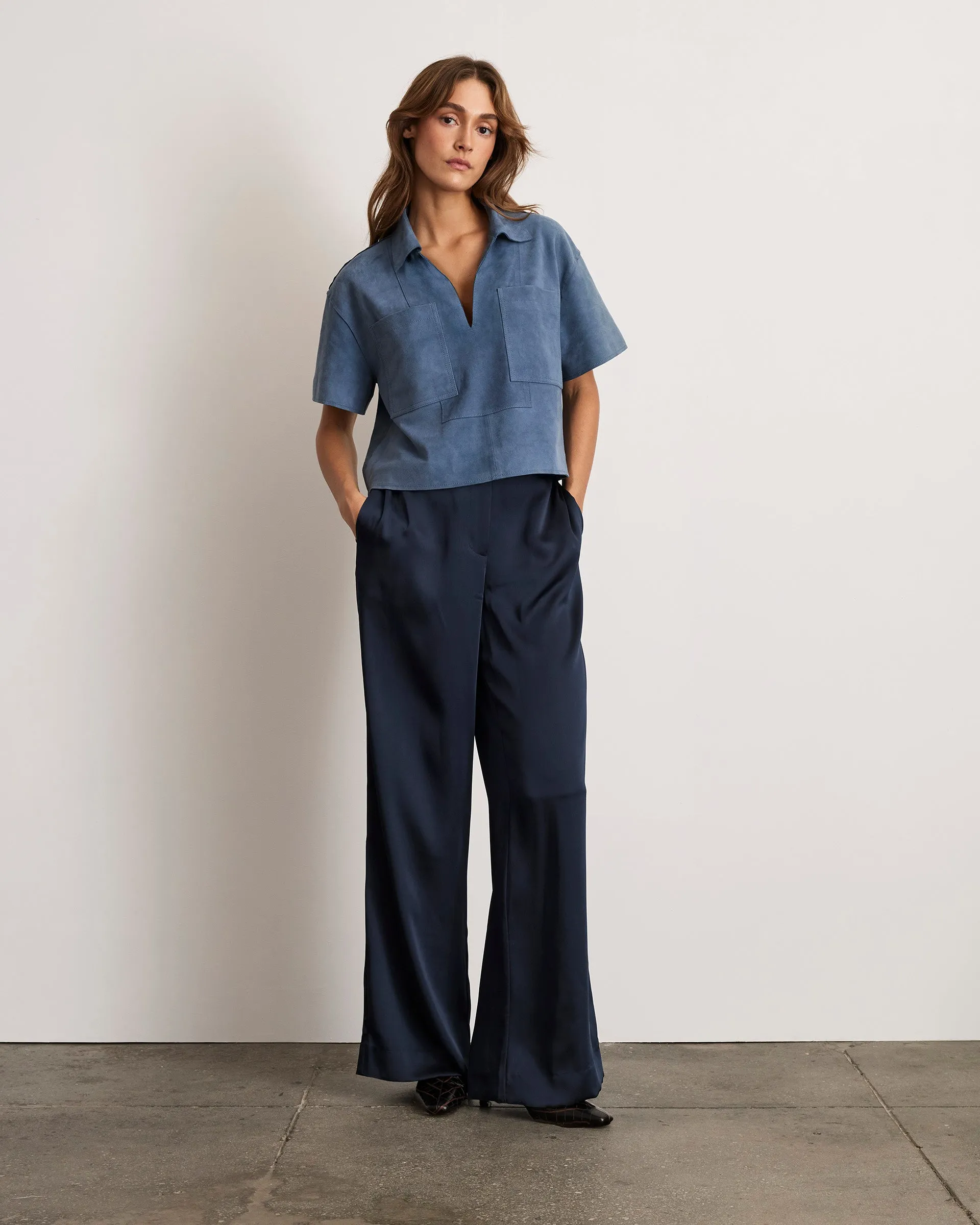 Jade Suede Top sold by Tanya Taylor product image thumbnail 2