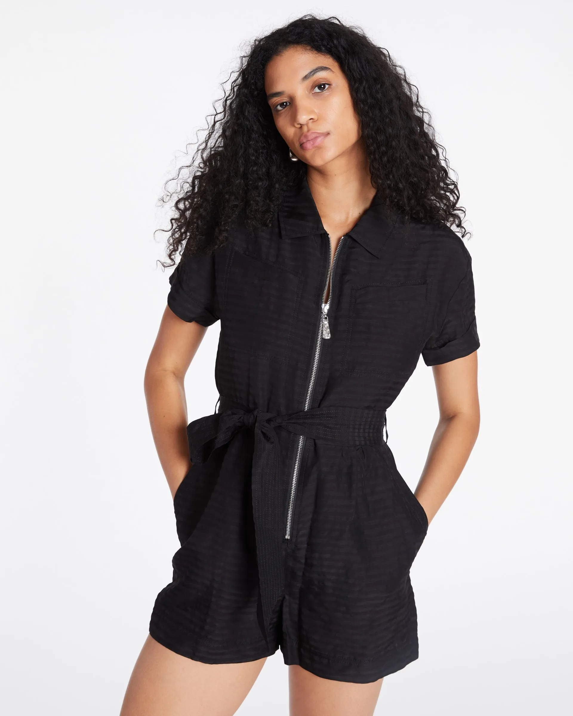 Short Sleeve Skye Romper sold by Tanya Taylor product image thumbnail 3