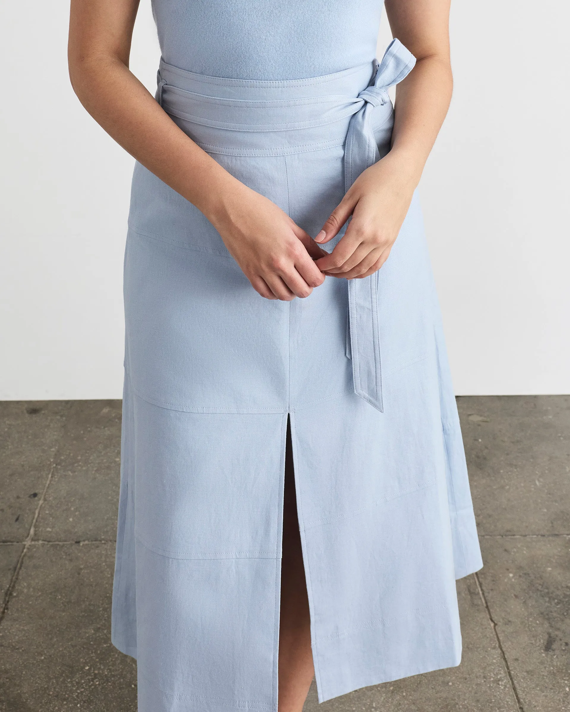 Linen Hudson Skirt sold by Tanya Taylor product image thumbnail 3