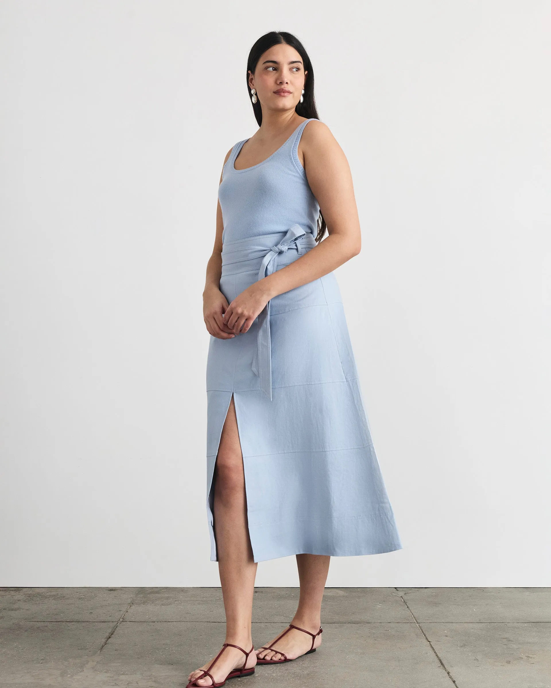 Linen Hudson Skirt sold by Tanya Taylor product image thumbnail 2