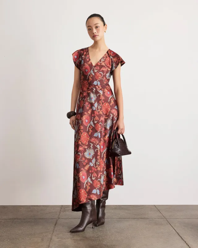 Violeta V-Neck Dress made by Tanya Taylor