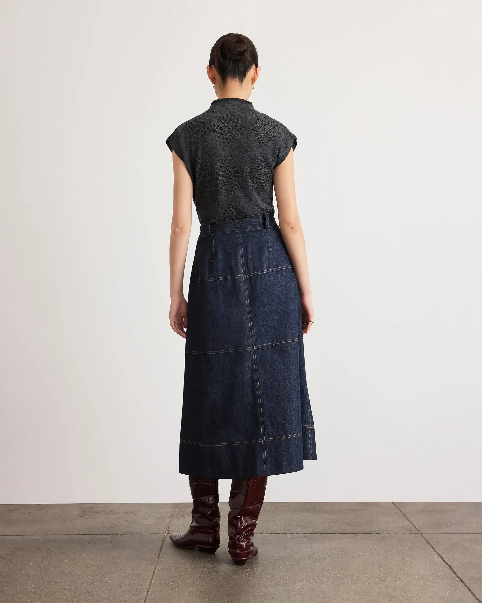 Adrien Argyle Pointelle Turtleneck sold by Tanya Taylor product image thumbnail 4