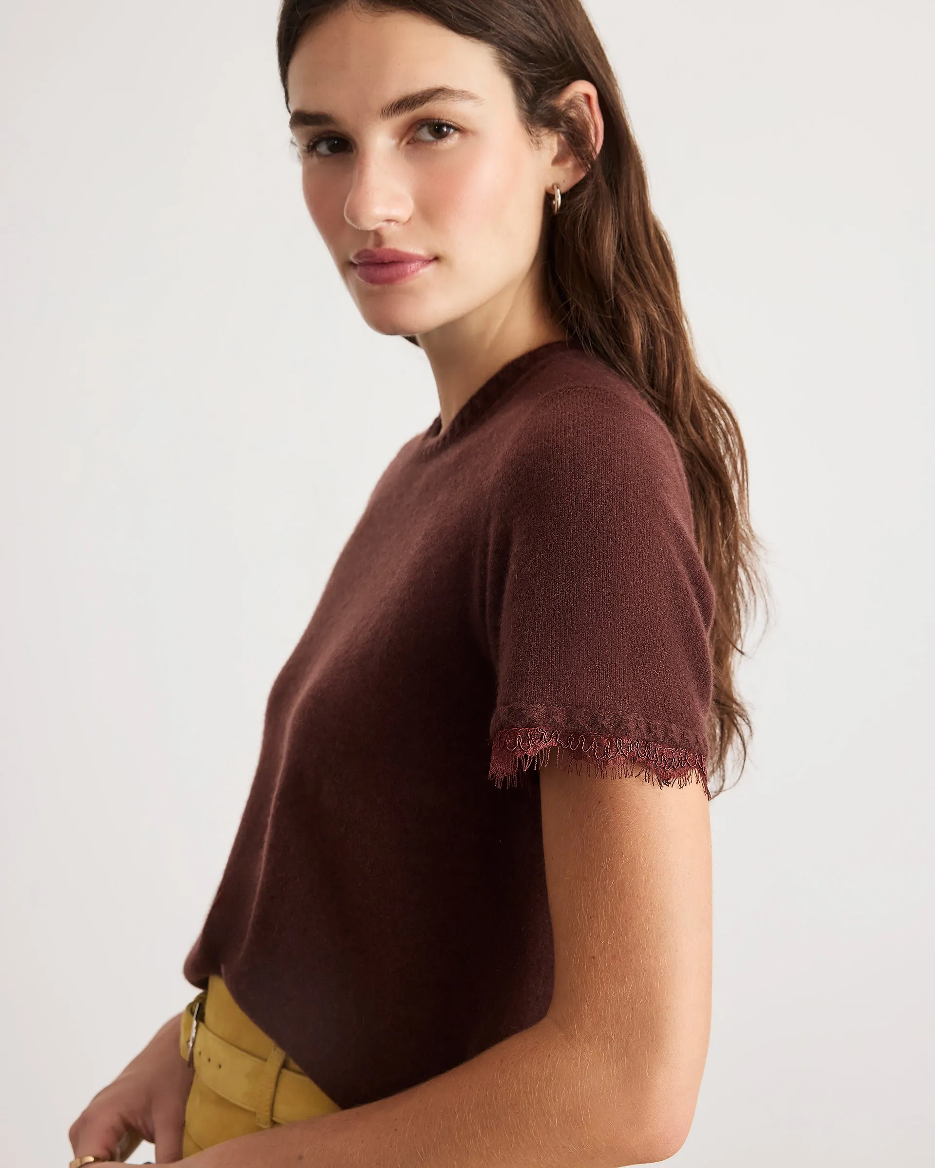 Dailey Cashmere Top with Lace sold by Tanya Taylor product image thumbnail 4