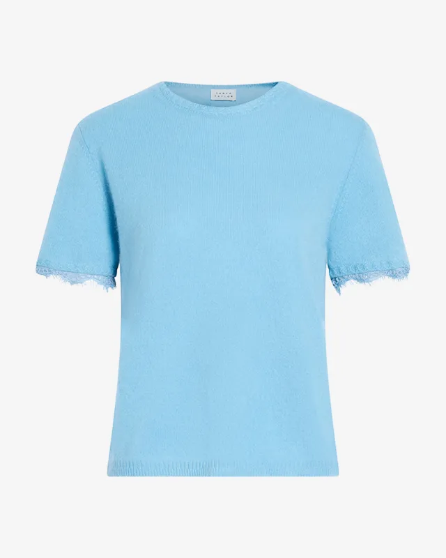 Dailey Cashmere Top with Lace made by Tanya Taylor