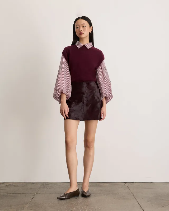 Ari Calf Hair Skirt made by Tanya Taylor
