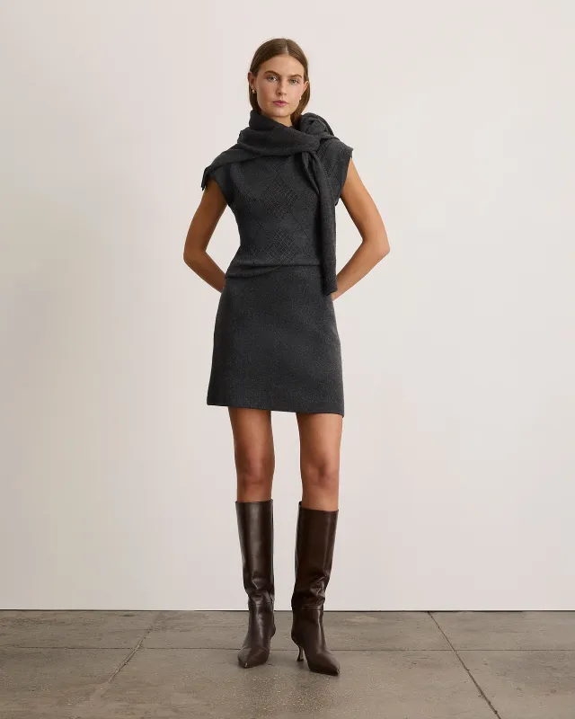 Rhodes Cashmere Skirt made by Tanya Taylor