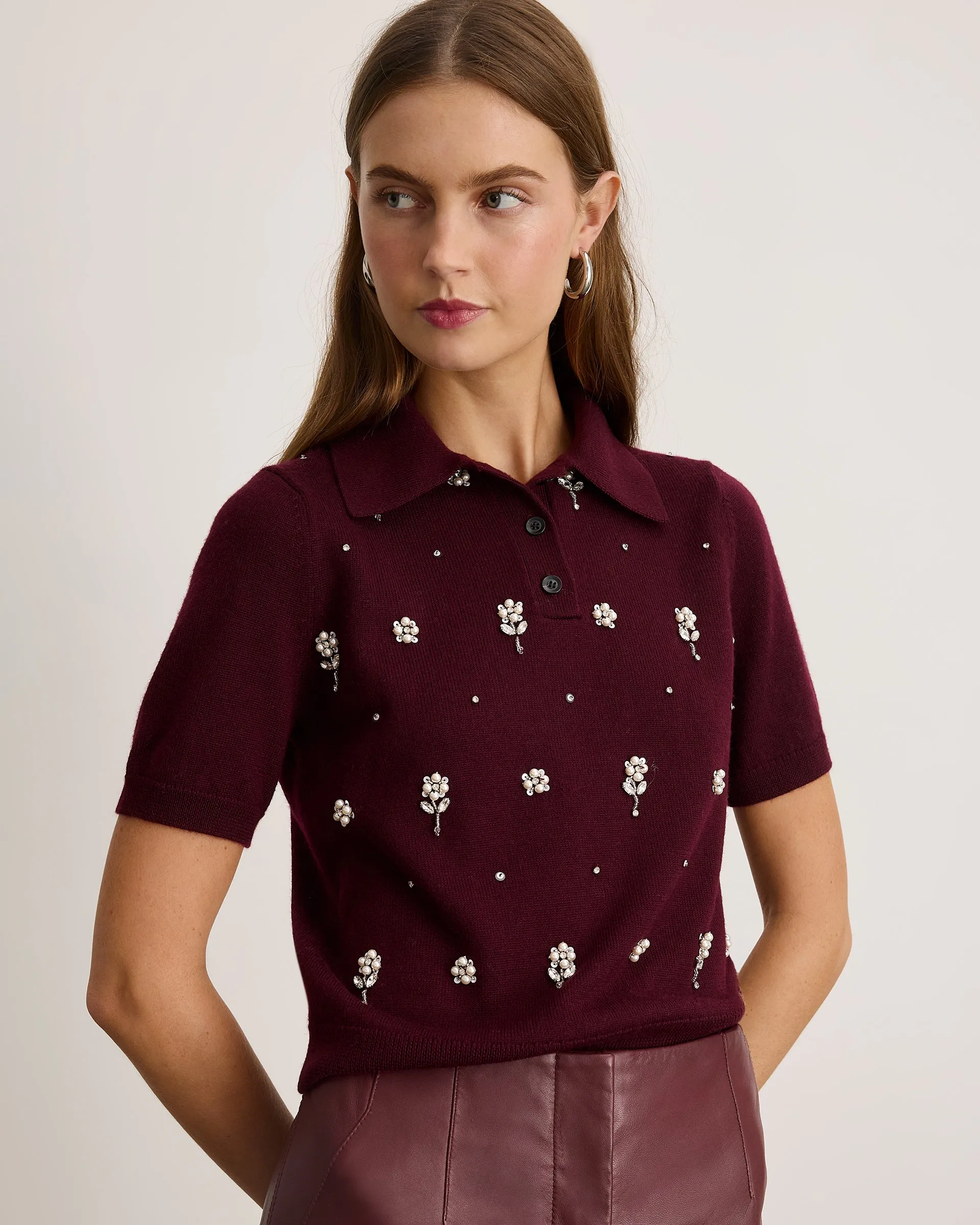 Camilla Embellished Knit Top sold by Tanya Taylor product image thumbnail 4