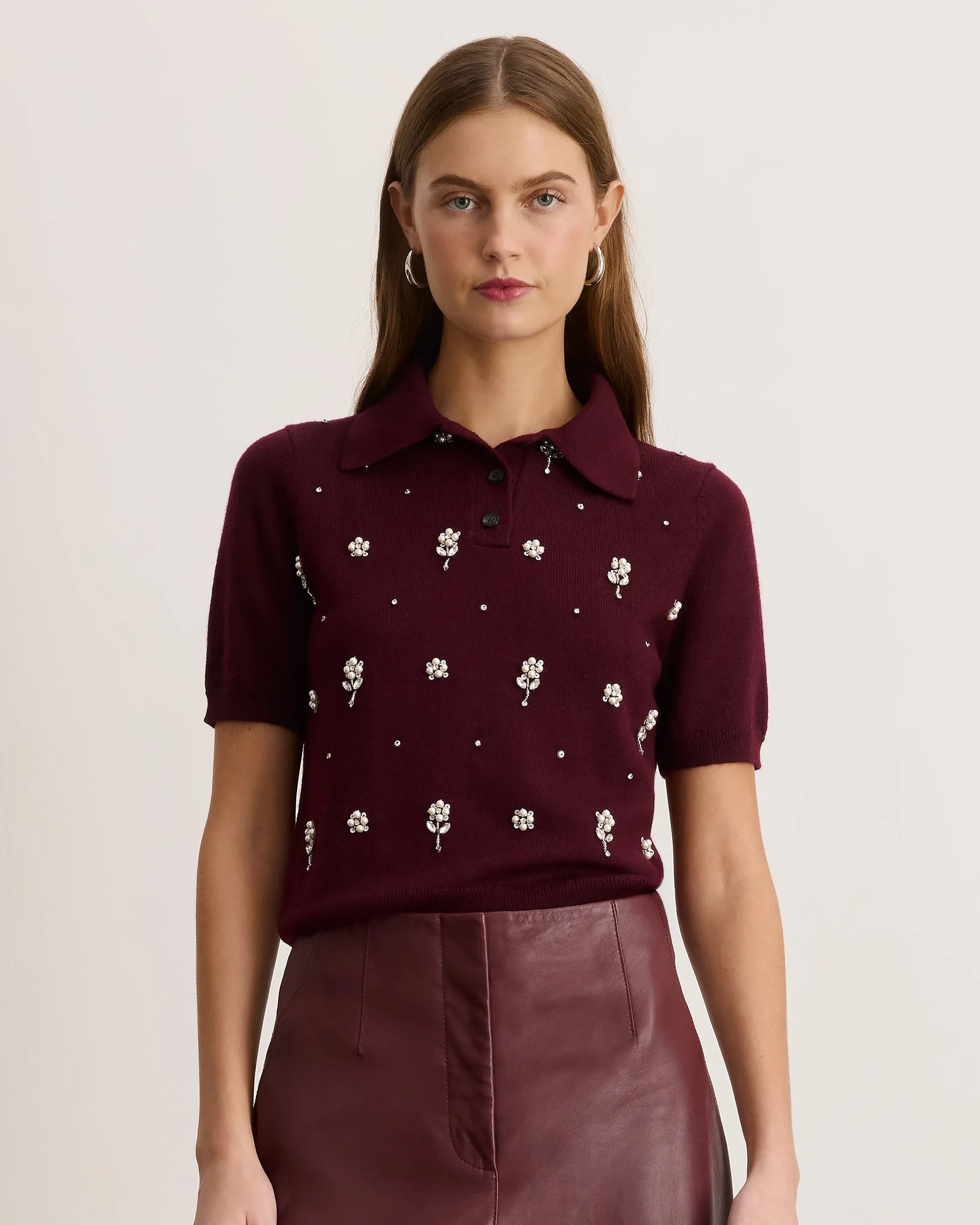 Camilla Embellished Knit Top sold by Tanya Taylor