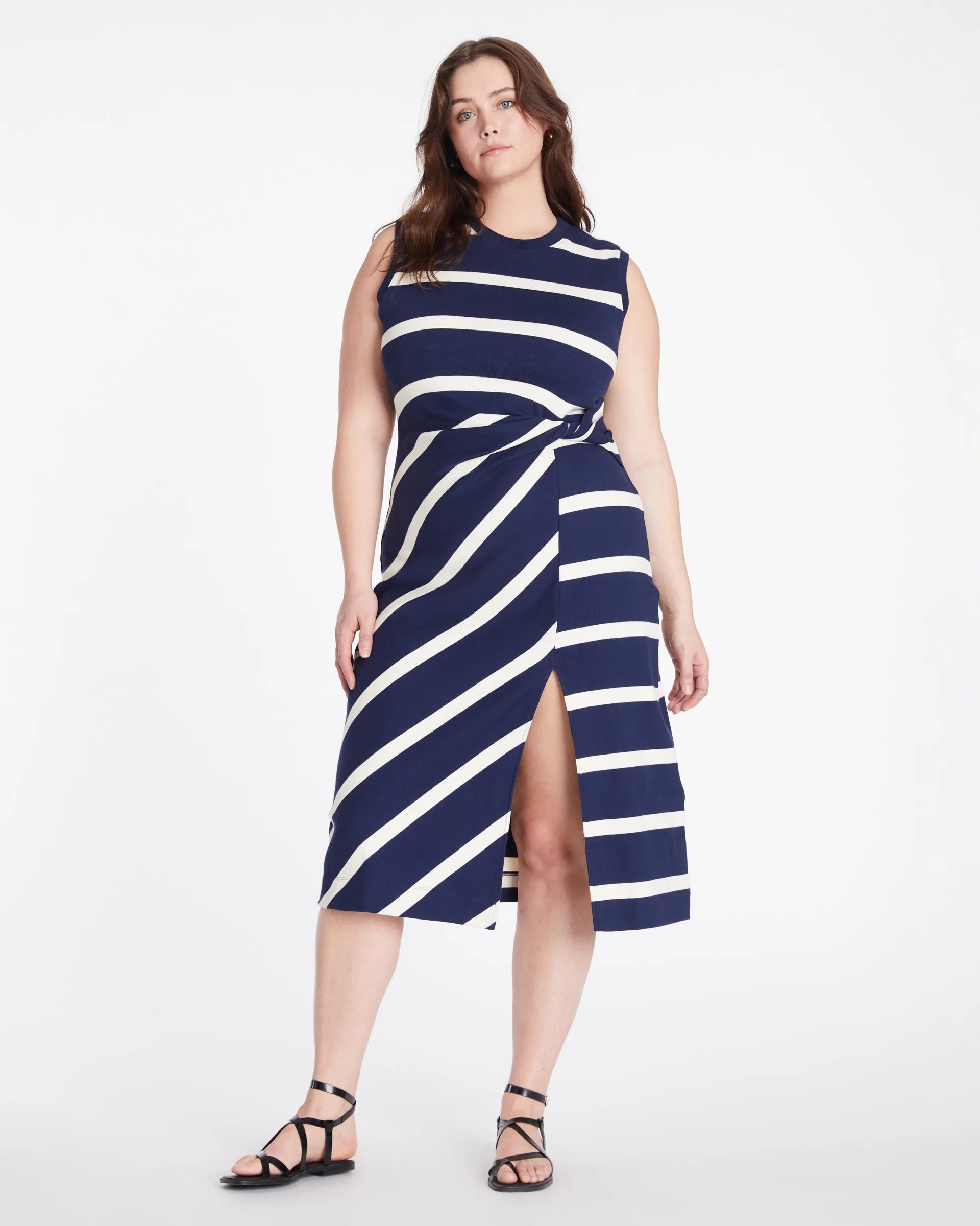 Sleeveless Striped Cody Dress sold by Tanya Taylor