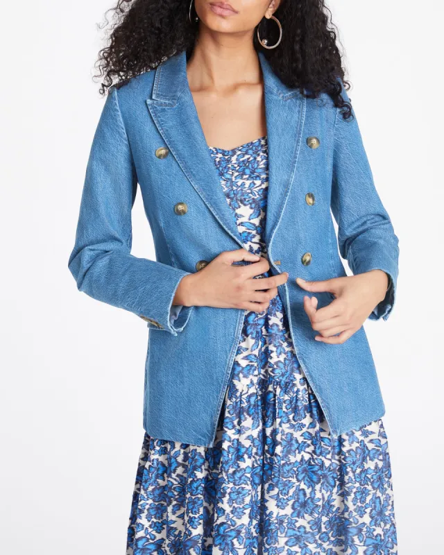 Michelle Denim Blazer sold by Tanya Taylor