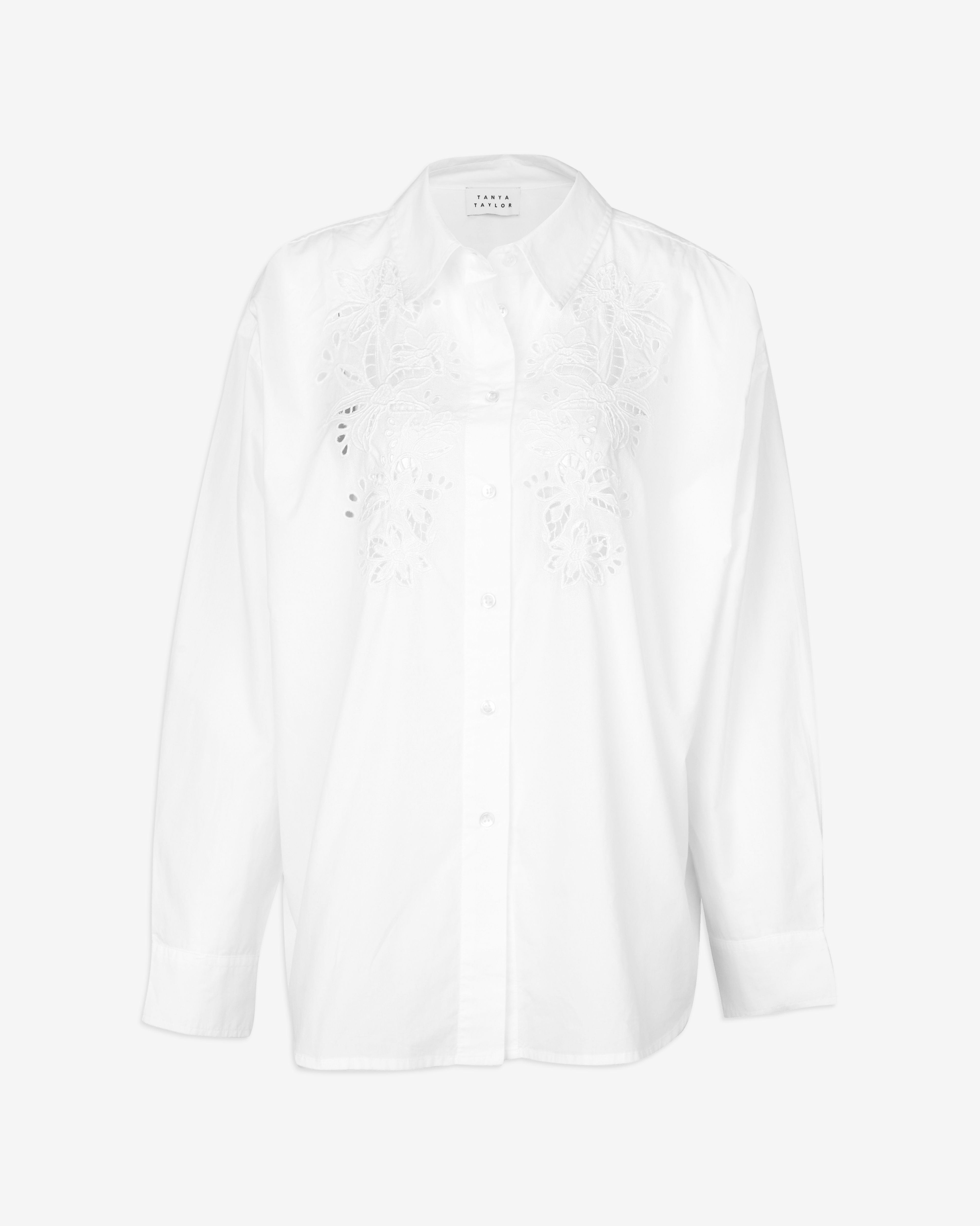 Calandra Embroidered Top sold by Tanya Taylor