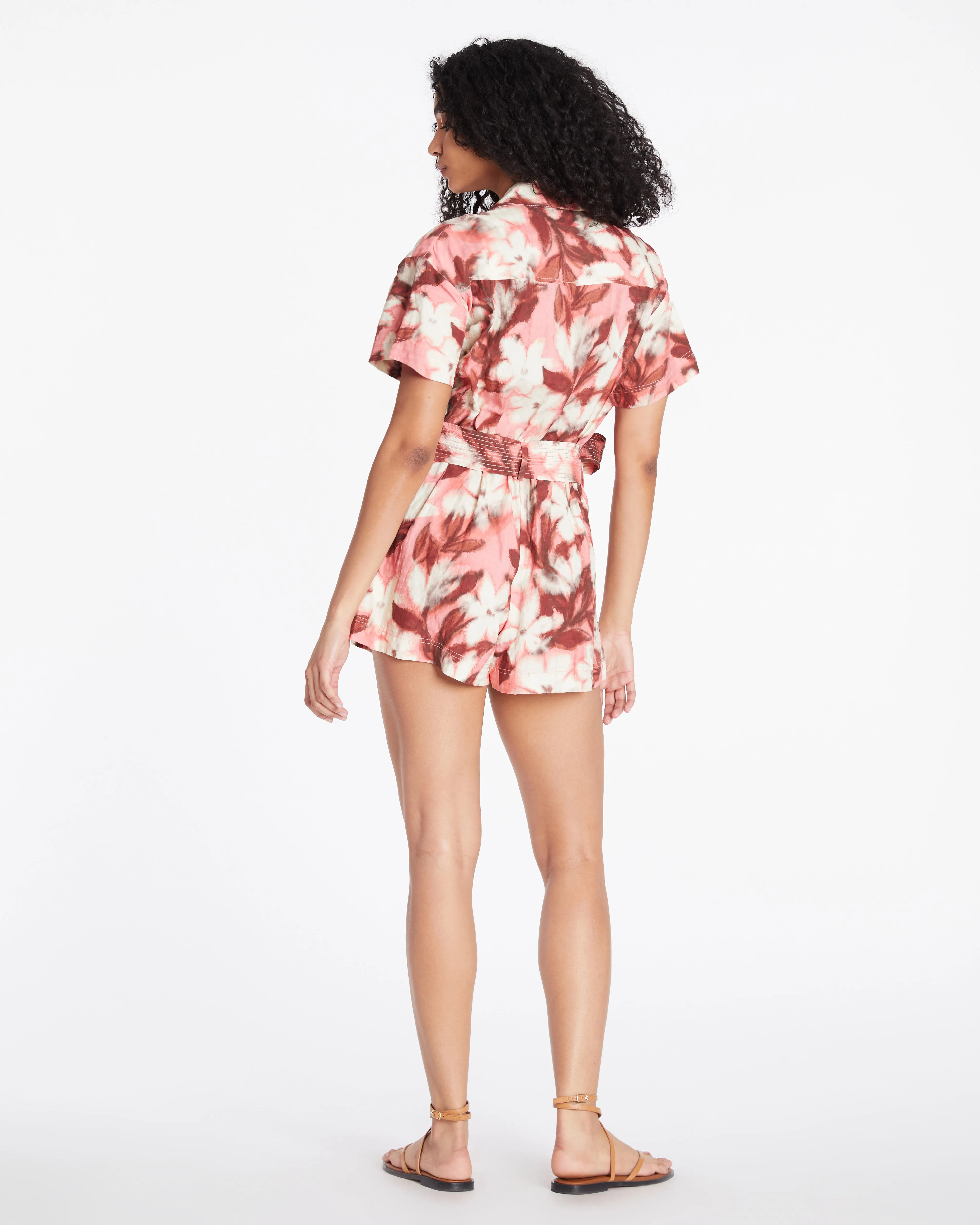 Short Sleeve Skye Romper sold by Tanya Taylor product image thumbnail 5