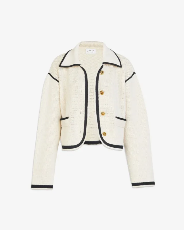 Indra Knit Jacket sold by Tanya Taylor