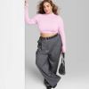 Women's Cropped Fitted Sweater Top - Wild Fable™ sold by Target