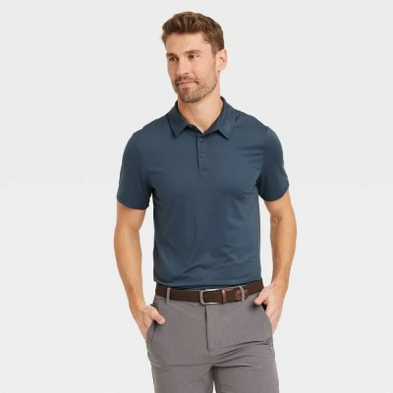 Men's Jersey Polo Shirt - All In Motion™ Determined Blue M sold by Target