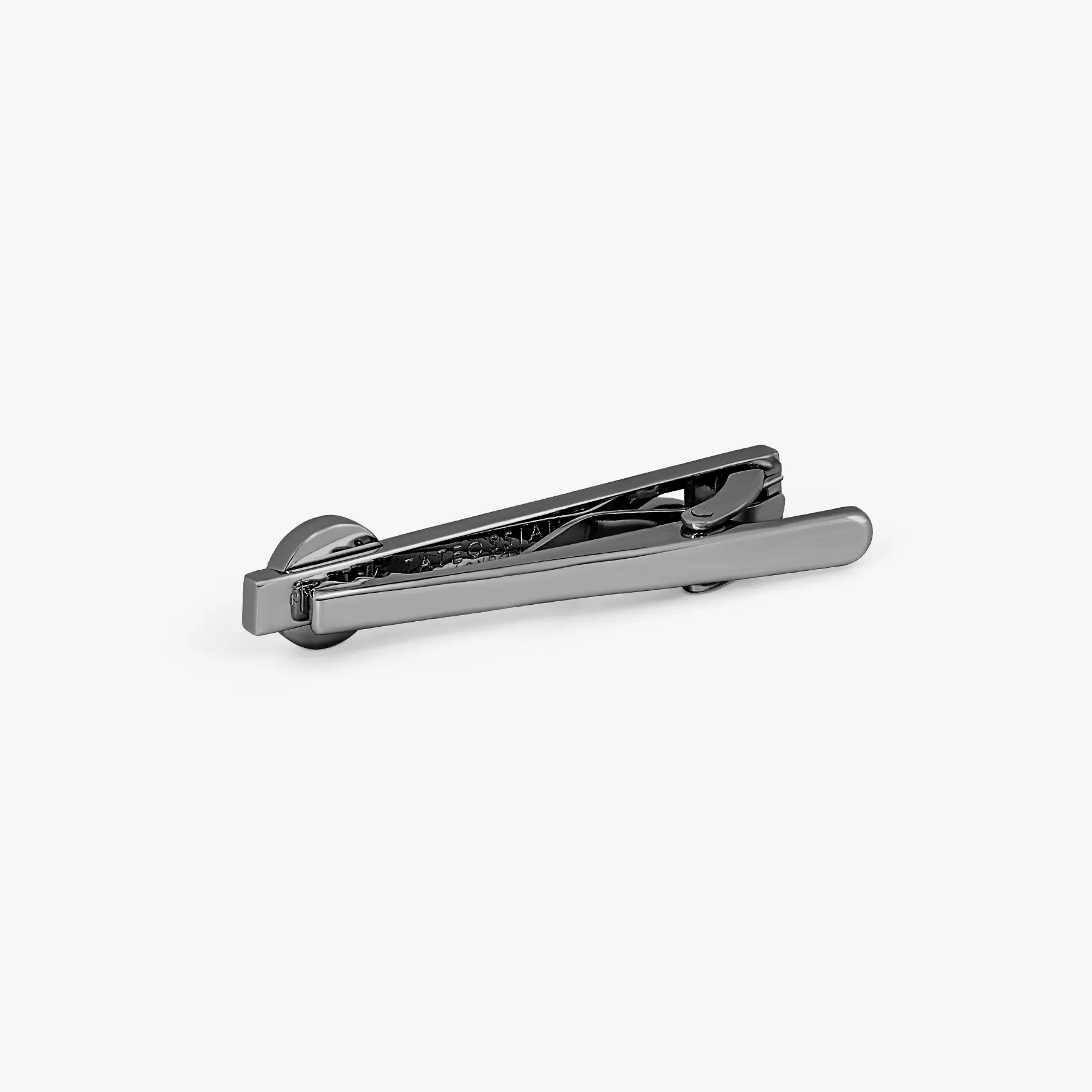 Rollo Dial Gold Leaf tie clip in Gunmetal plated metal sold by Tateossian product image thumbnail 2
