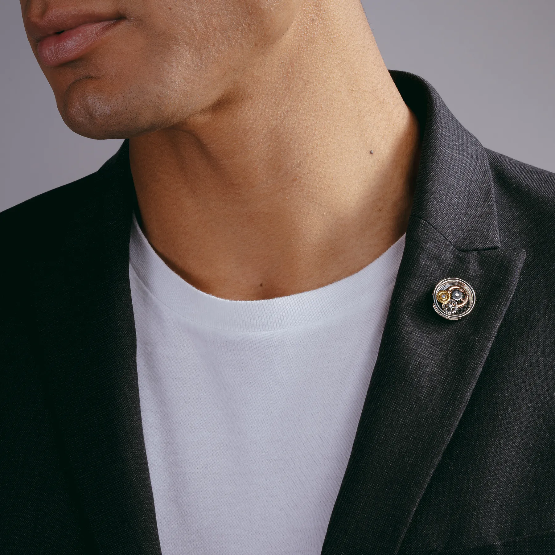 Carbon Fibre Gear Pin in Palladium Plated sold by Tateossian product image thumbnail 2