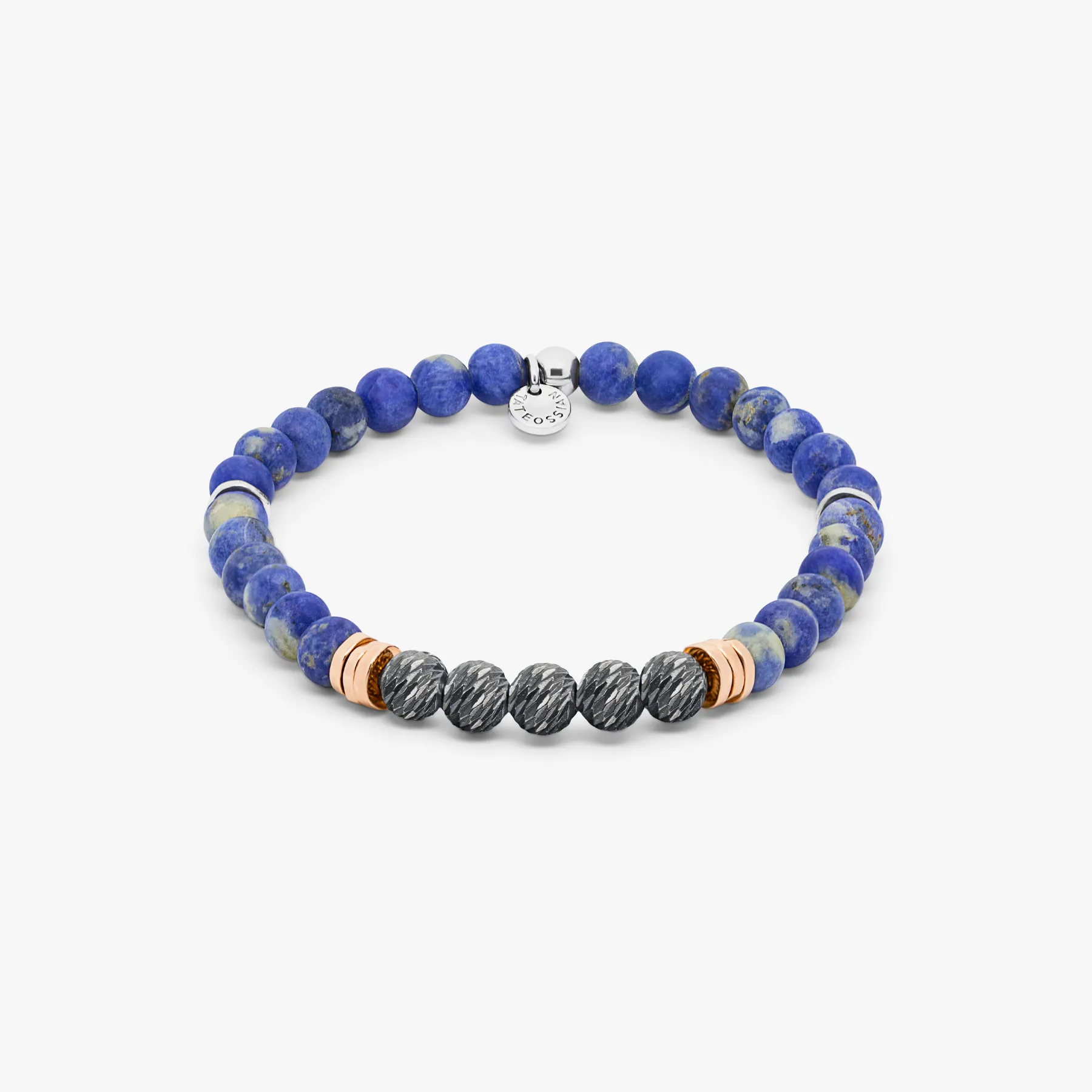 Stonehenge Graffiato Beaded Bracelet With Blue Sodalite sold by Tateossian