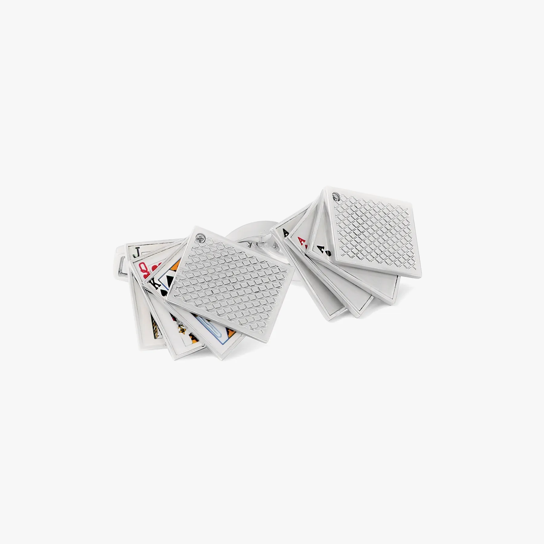 Playing Card Cufflinks in Palladium Plated sold by Tateossian