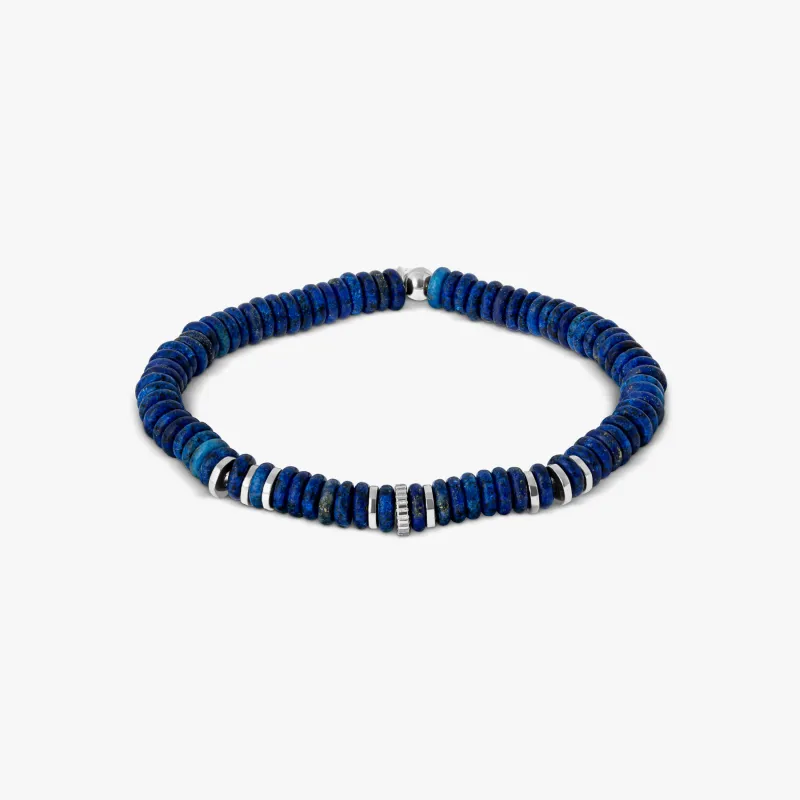 Positano Beaded Bracelet With Blue Lapis sold by Tateossian