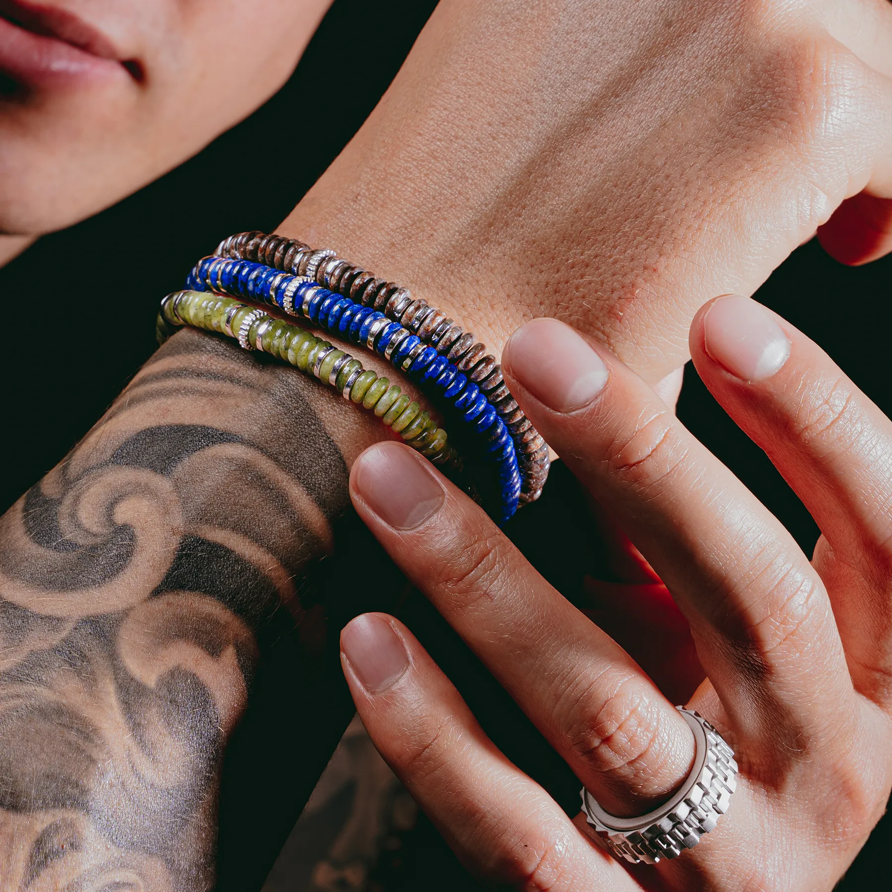 Positano Beaded Bracelet With Blue Lapis sold by Tateossian product image thumbnail 5