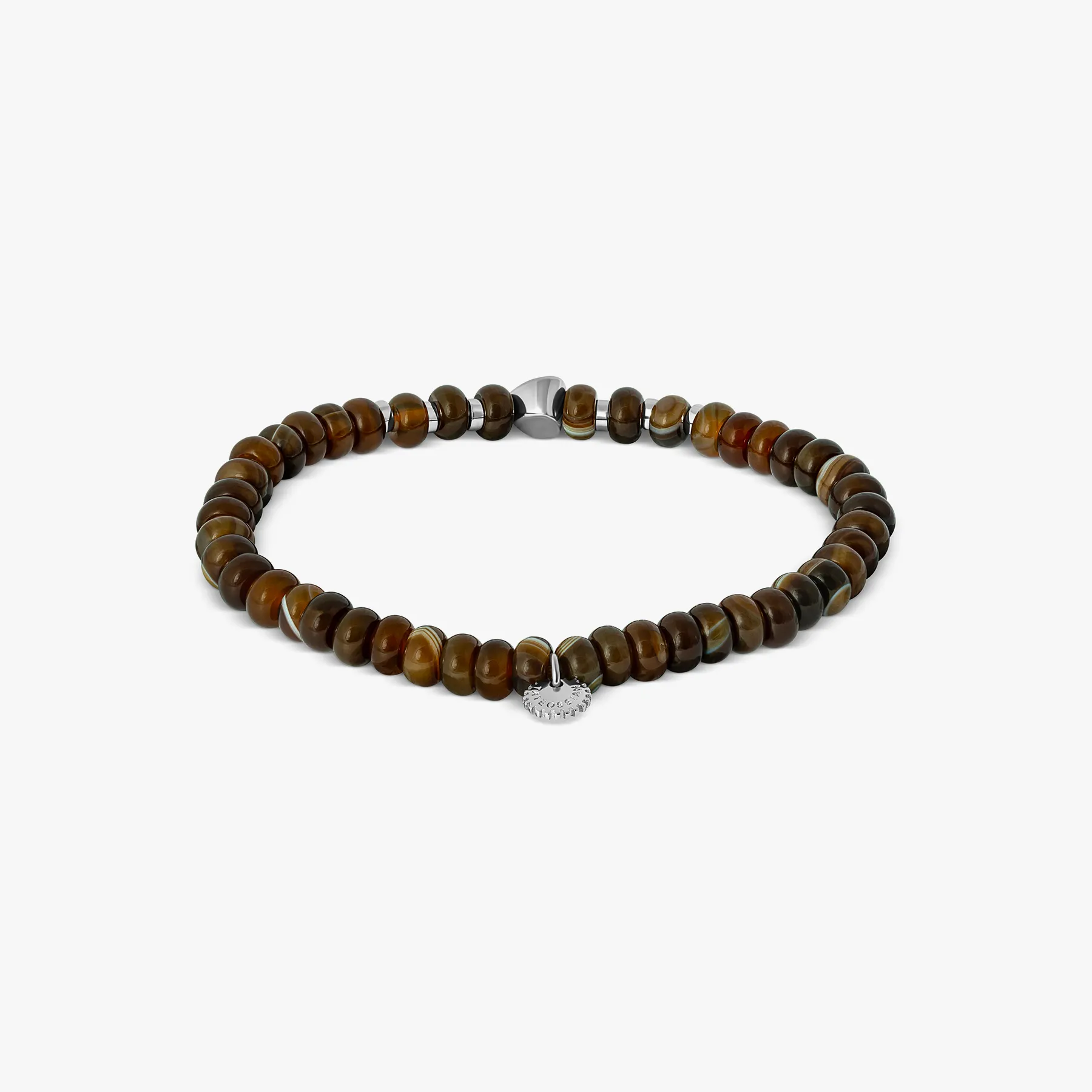 Nepal Nugget Beaded Bracelet With Brown Agate sold by Tateossian product image thumbnail 3