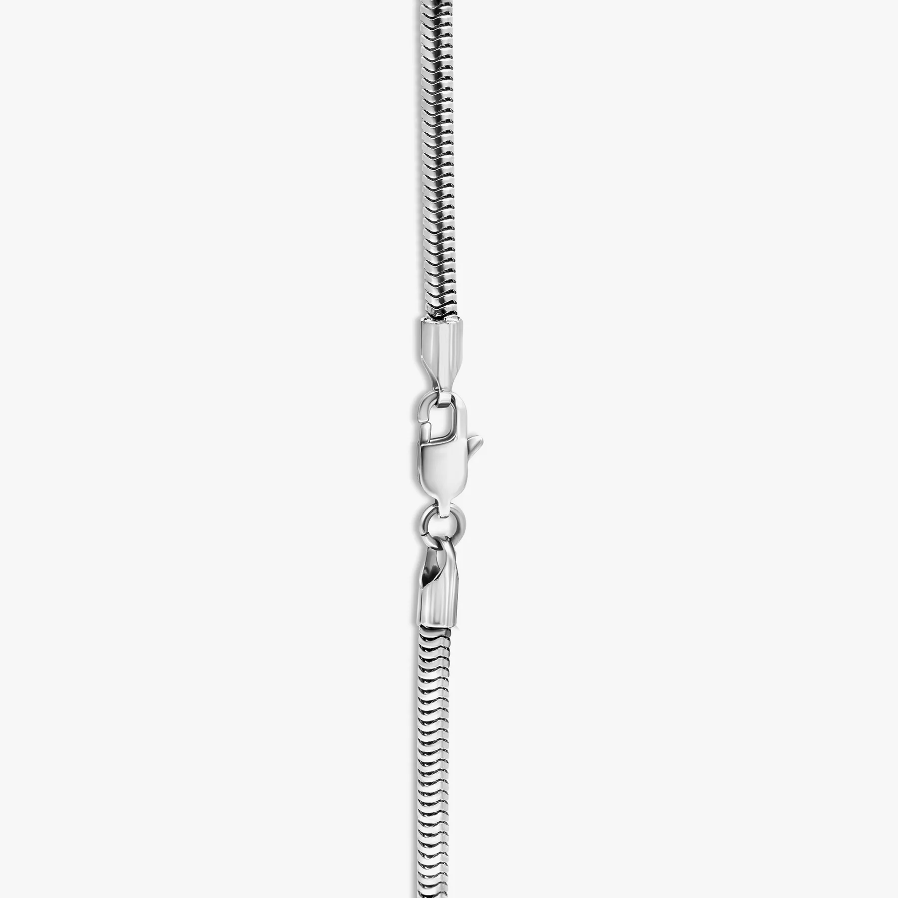 THOMPSON Stripe Grill Mixed Chain Necklace In Stainless Steel sold by Tateossian product image thumbnail 2