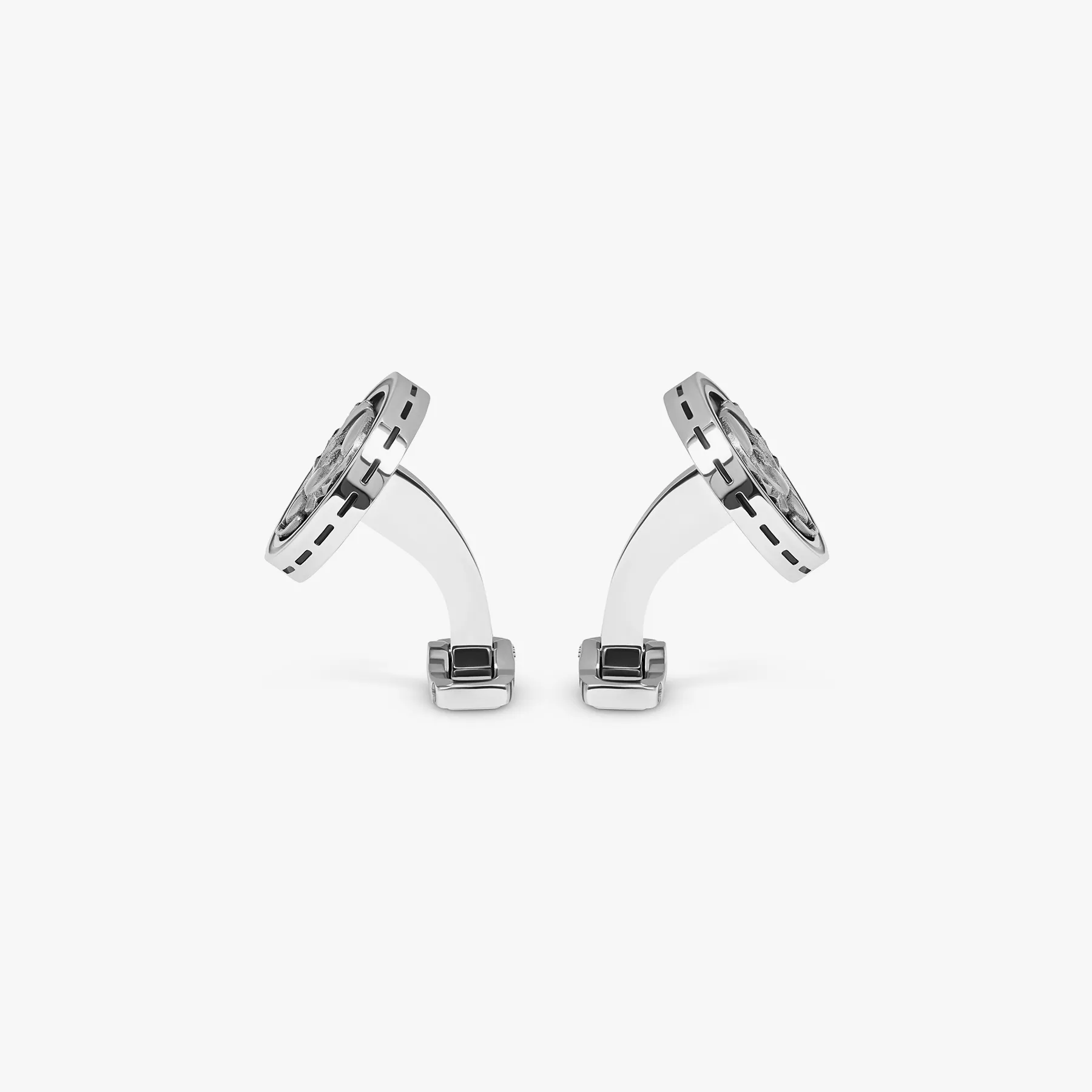 THOMPSON Blue Stainless Steel Egyptian Icon Cufflinks sold by Tateossian product image thumbnail 3