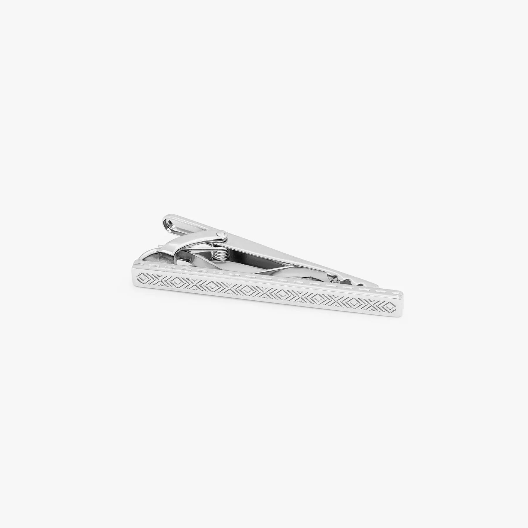 Thompson Silver Palladium Plated Metalico Energy Tie Clip sold by Tateossian