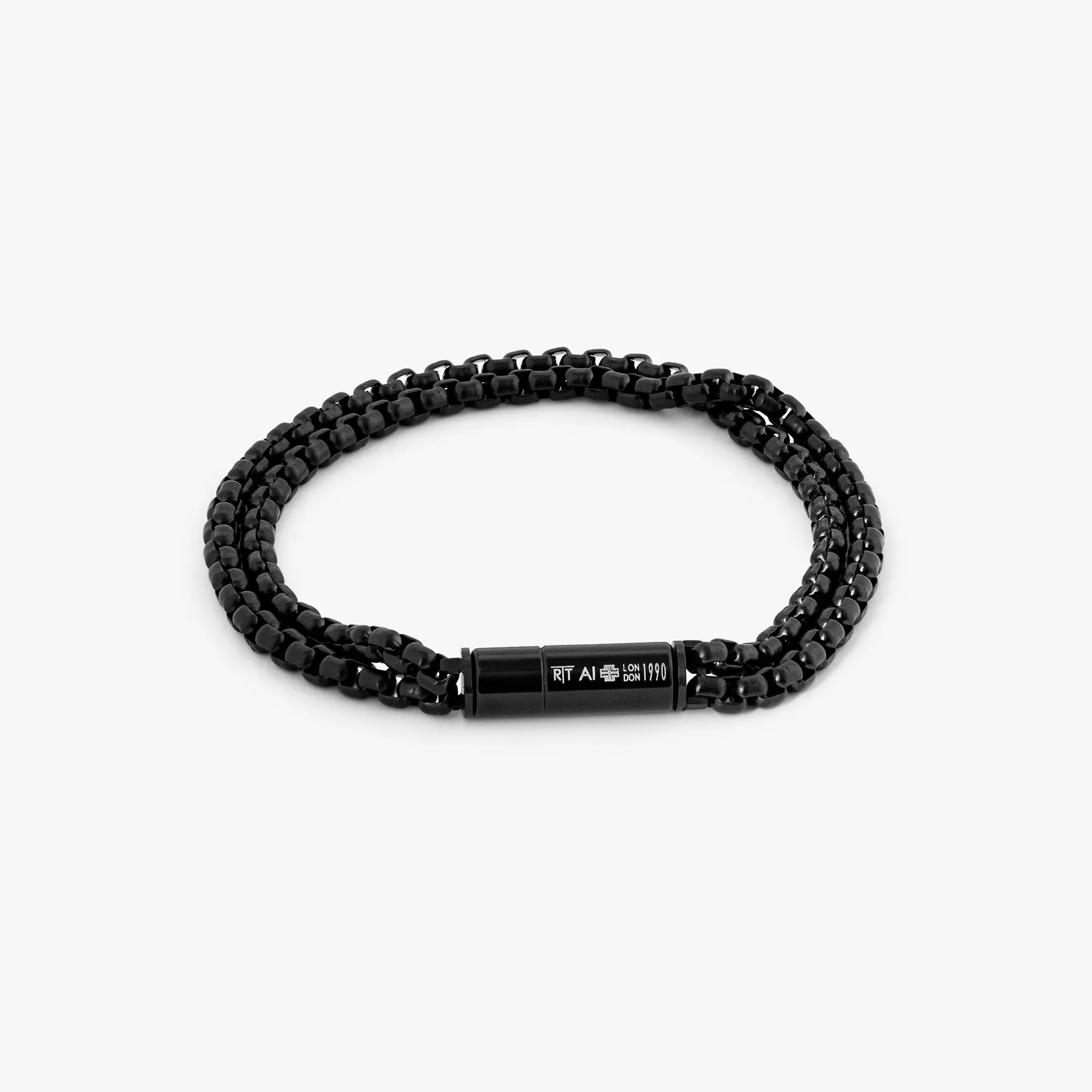 Pop Elements Bracelet In Black IP Plated Stainless Steel sold by Tateossian