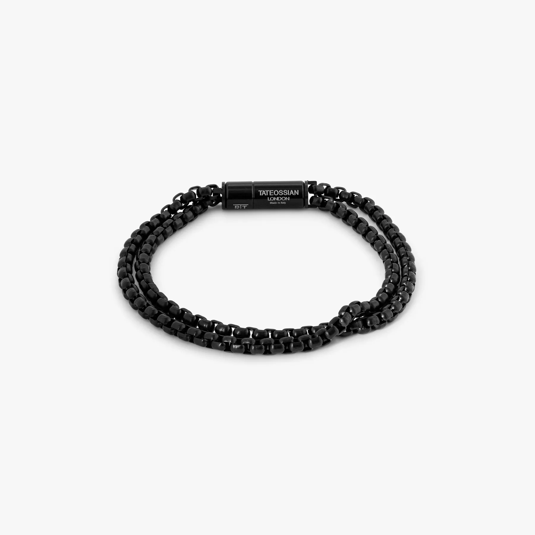 Pop Elements Bracelet In Black IP Plated Stainless Steel sold by Tateossian product image thumbnail 2