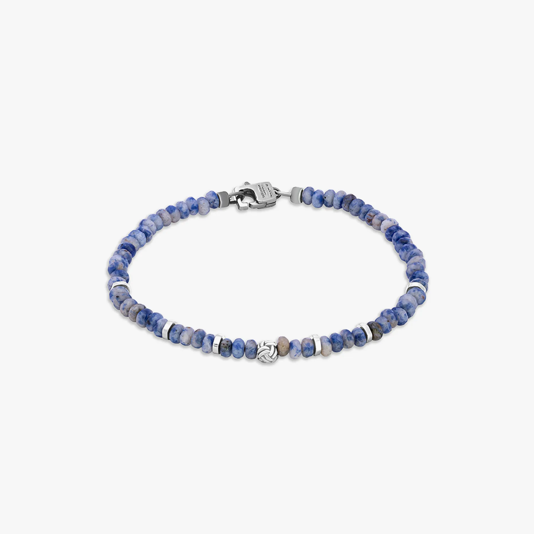 Nodo Beaded Bracelet In Blue Sodalite sold by Tateossian
