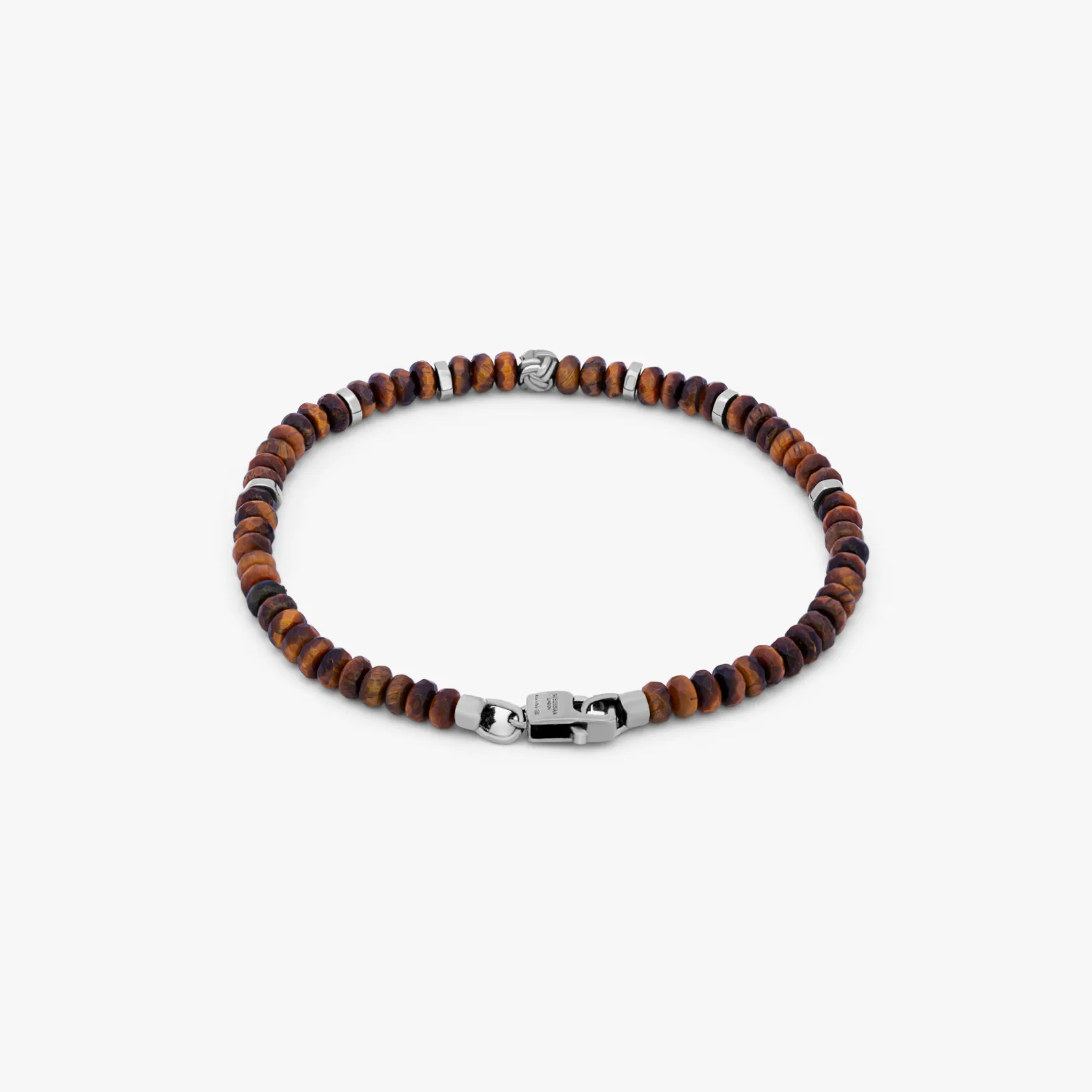 Nodo Beaded Bracelet In Brown Tiger Eye sold by Tateossian product image thumbnail 3